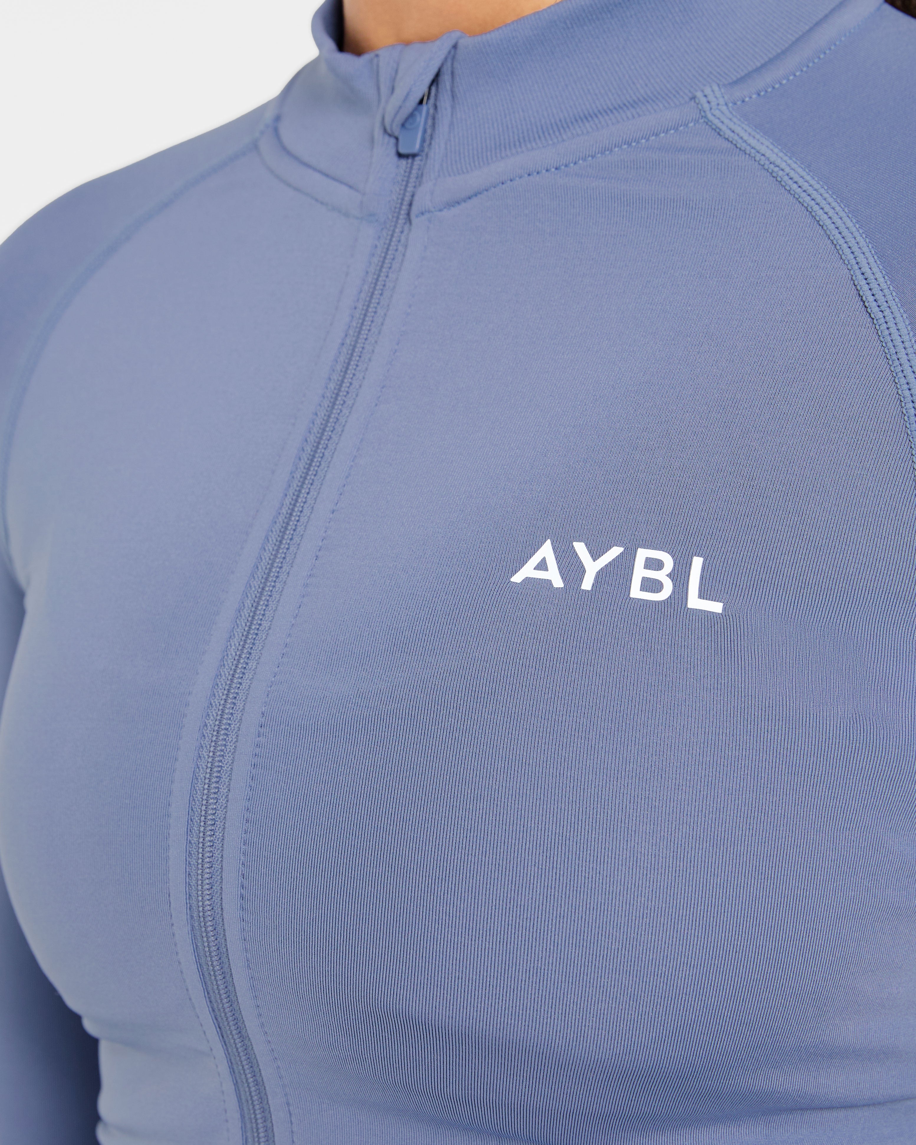 Empower Seamless Full Zip Jacket - Slate Blau