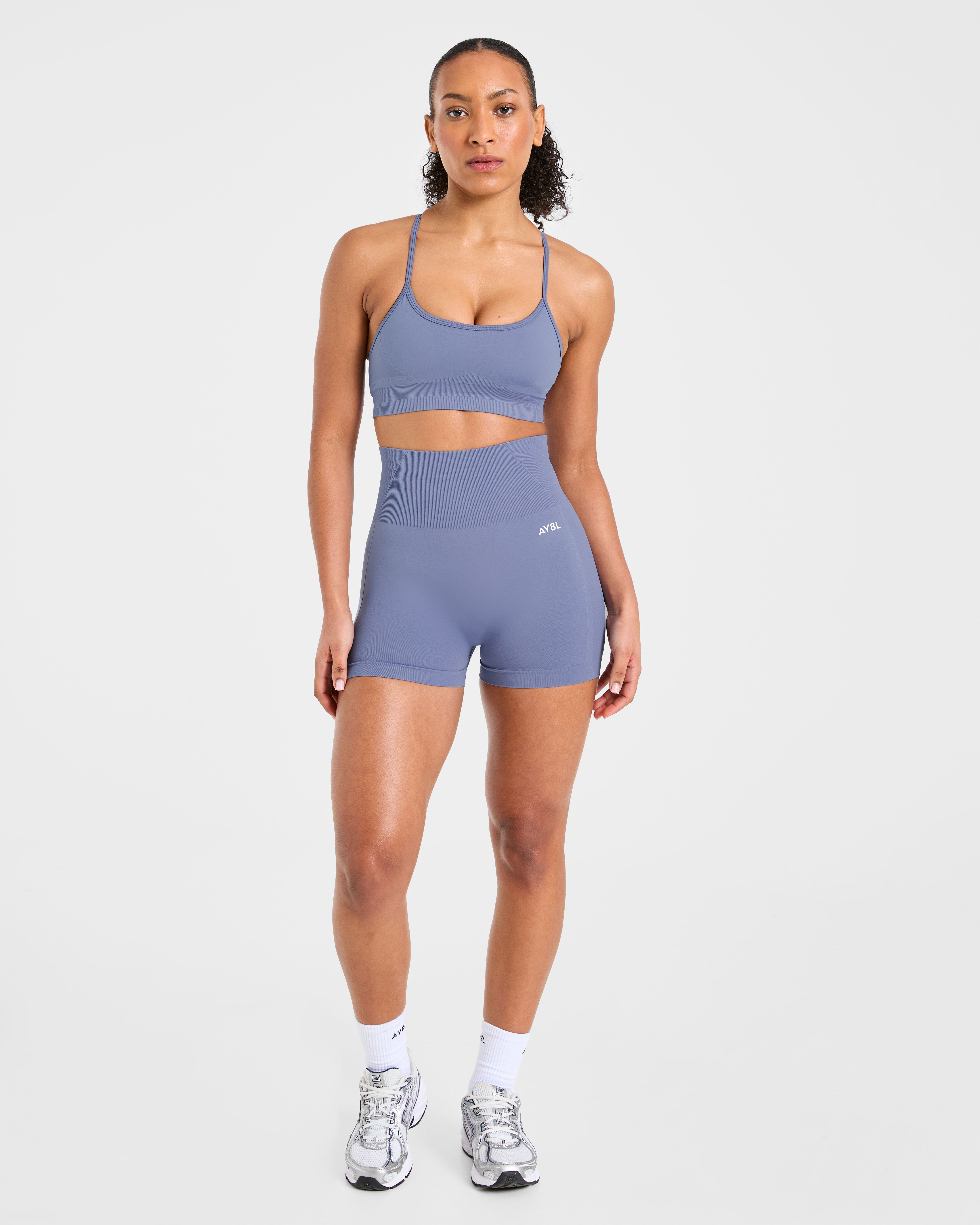 Empower Seamless Sports Bra - Slate Blau