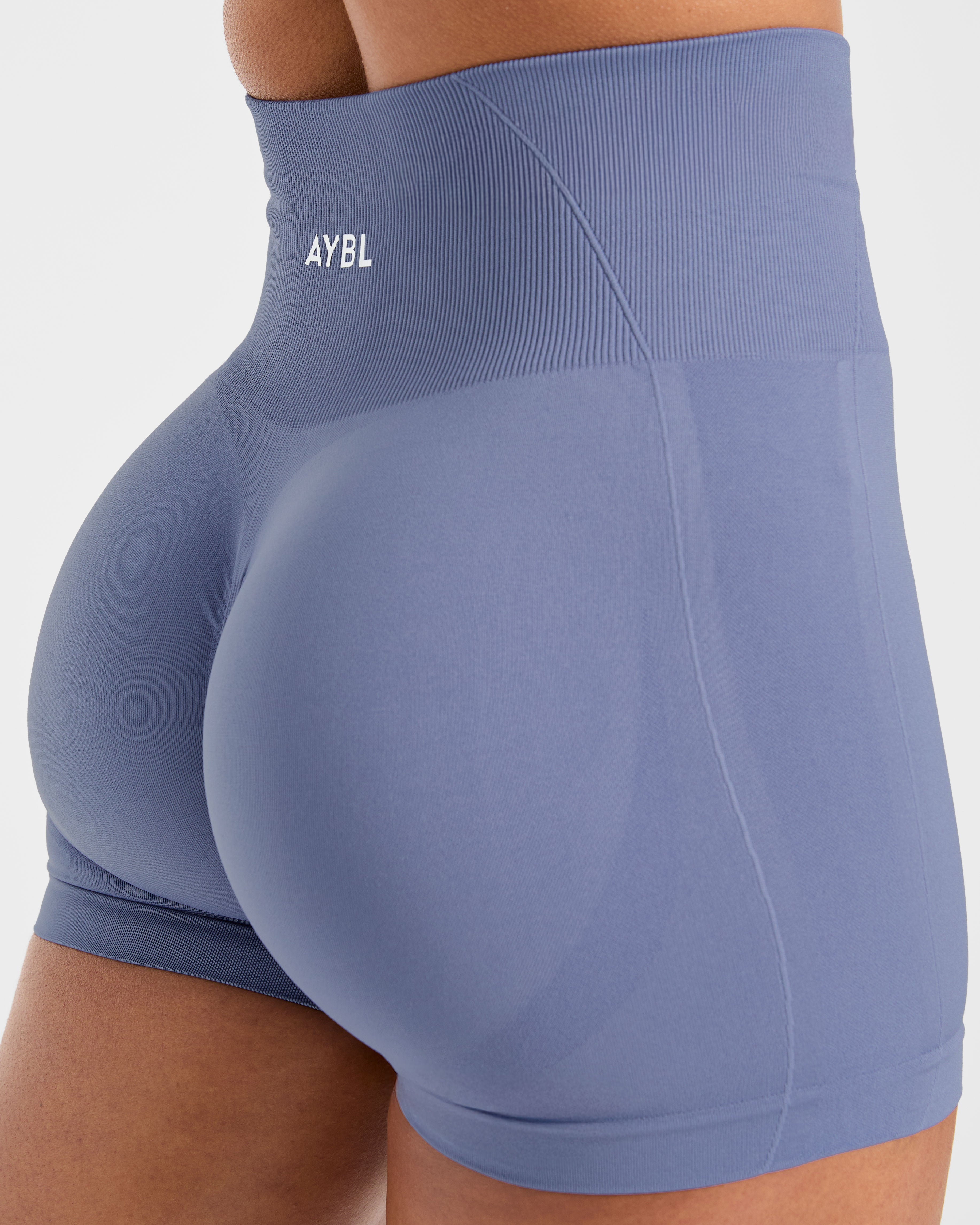 Empower Seamless Shorts - Slate Blau