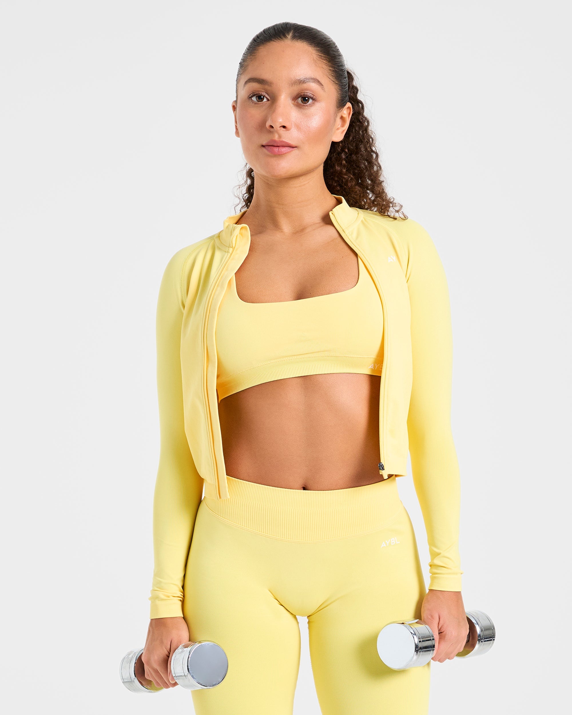 Enhance Seamless Jacket - Bright Gelb