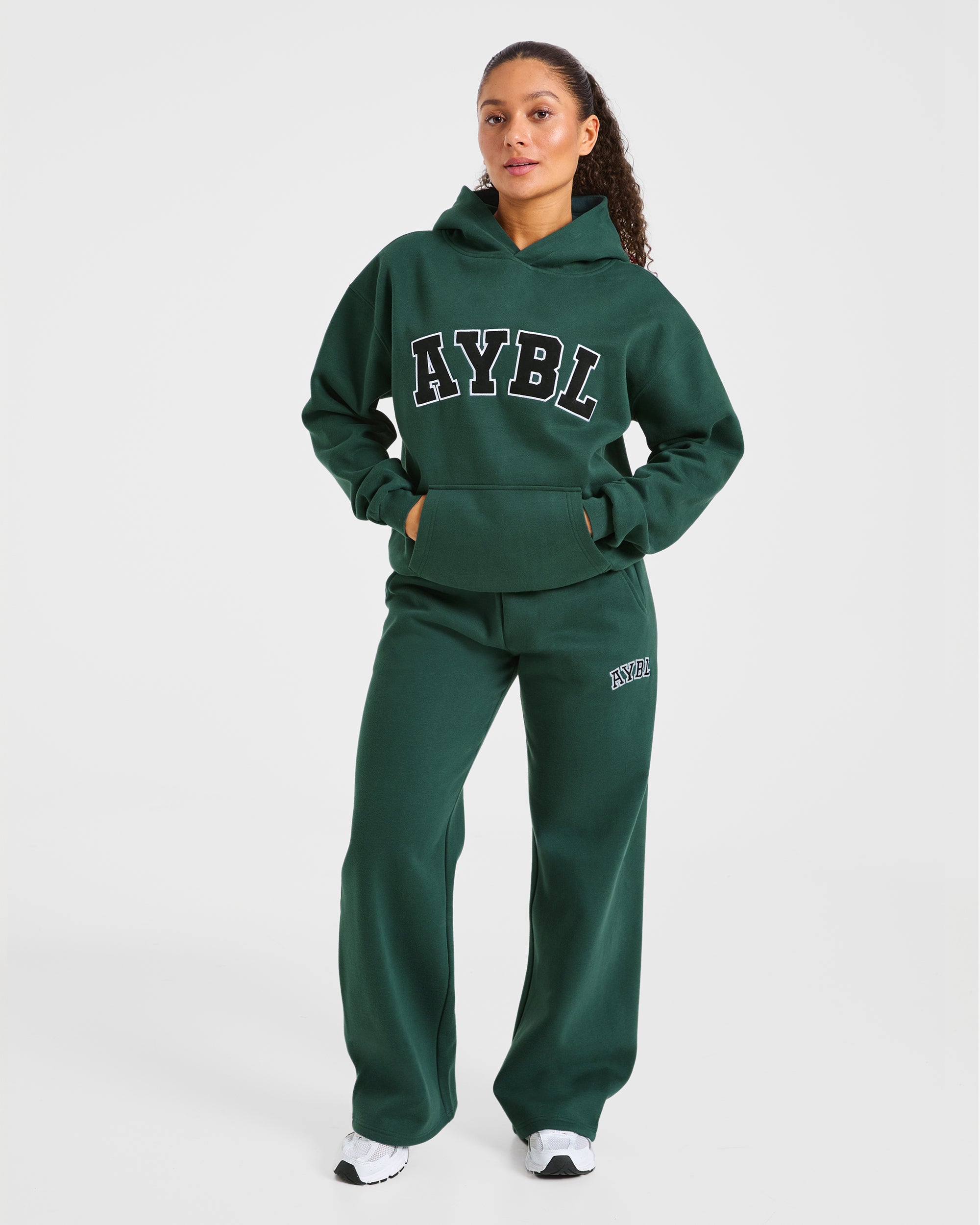 Varsity 2.0 Oversized Hoodie - Deep Forest