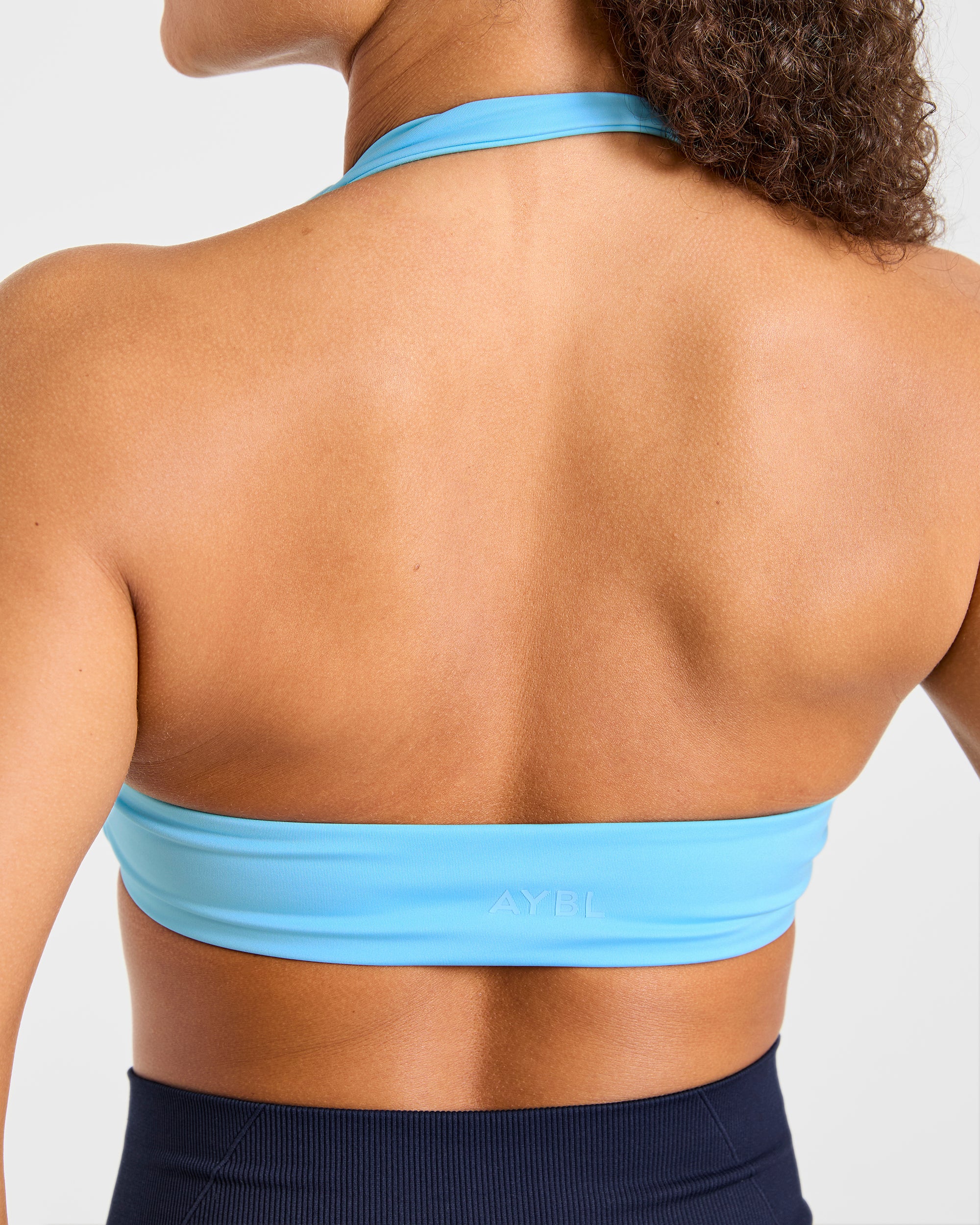 Essential Halterneck Sports Bra - Vibrant Blau