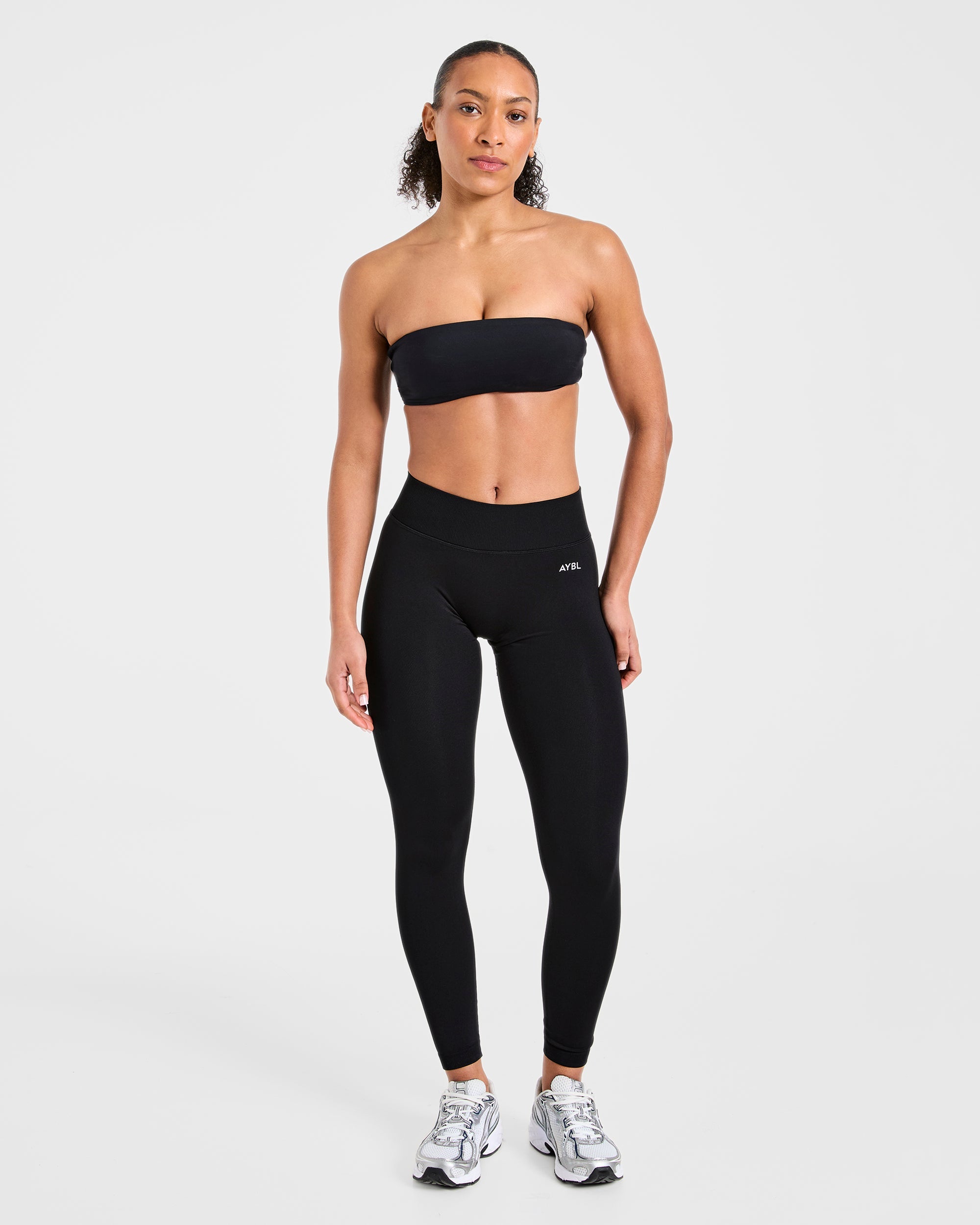 Essential Bandeau Sports Bra - Schwarz