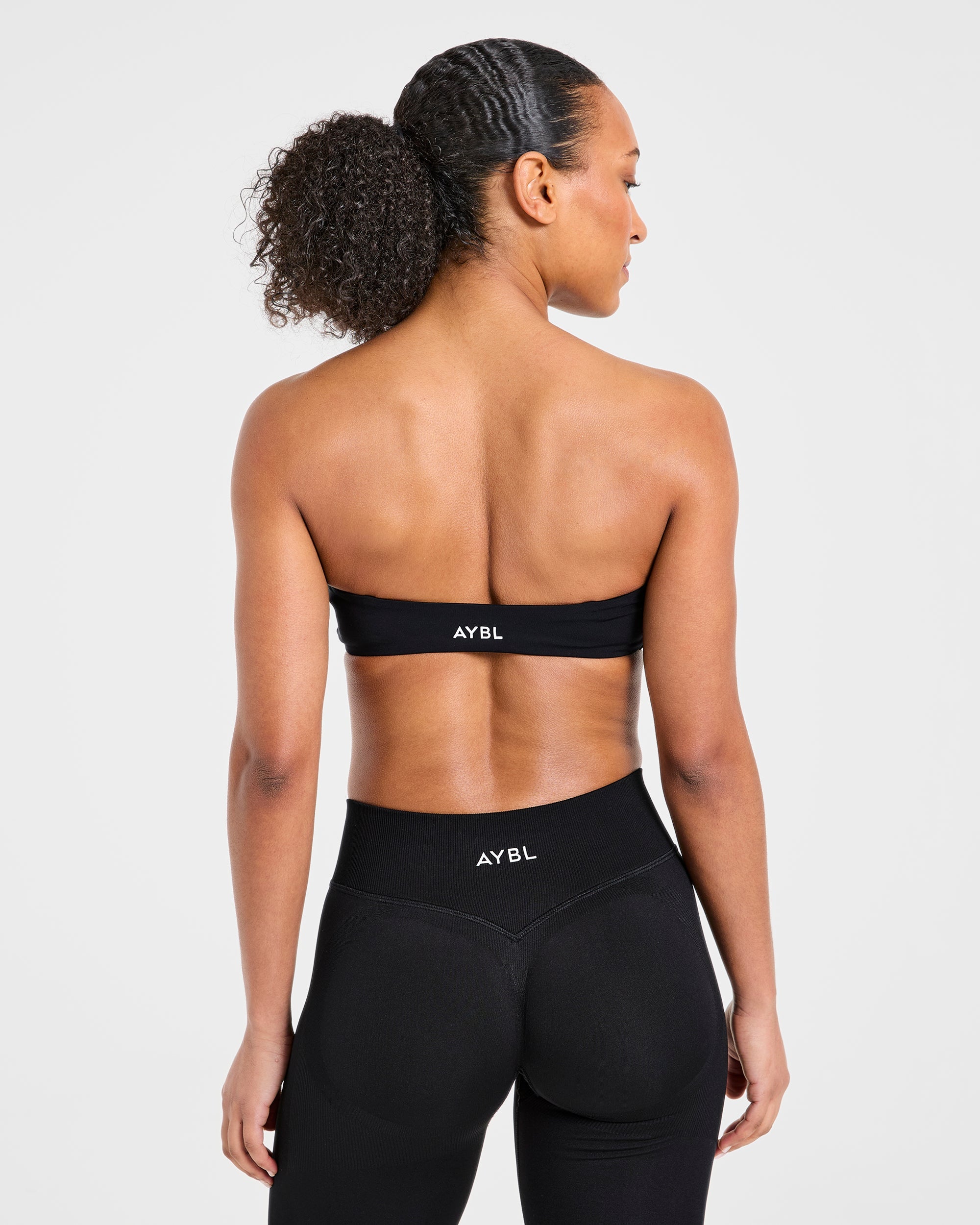 Essential Bandeau Sports Bra - Schwarz