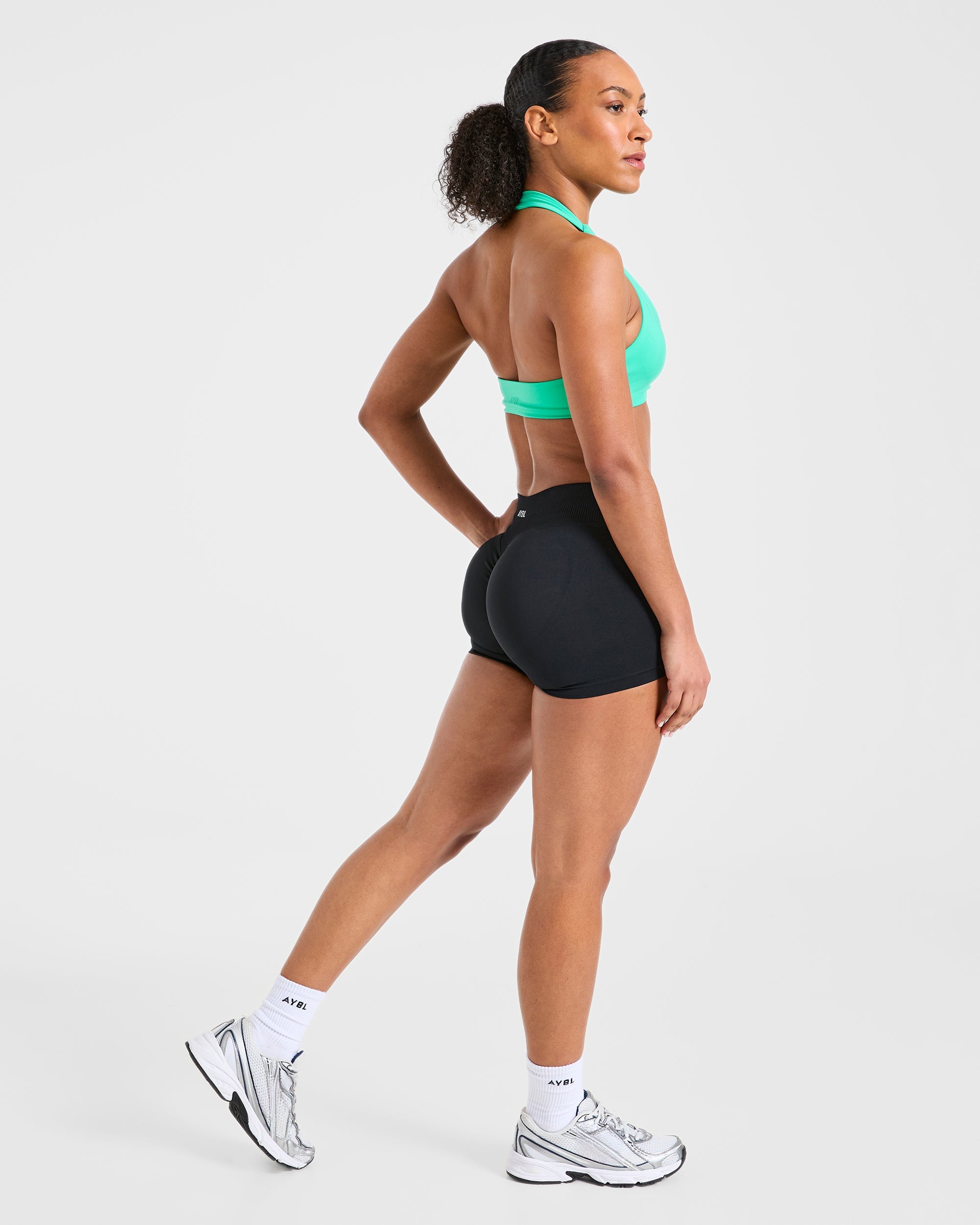 Essential Halterneck Sports Bra - Mint Grün