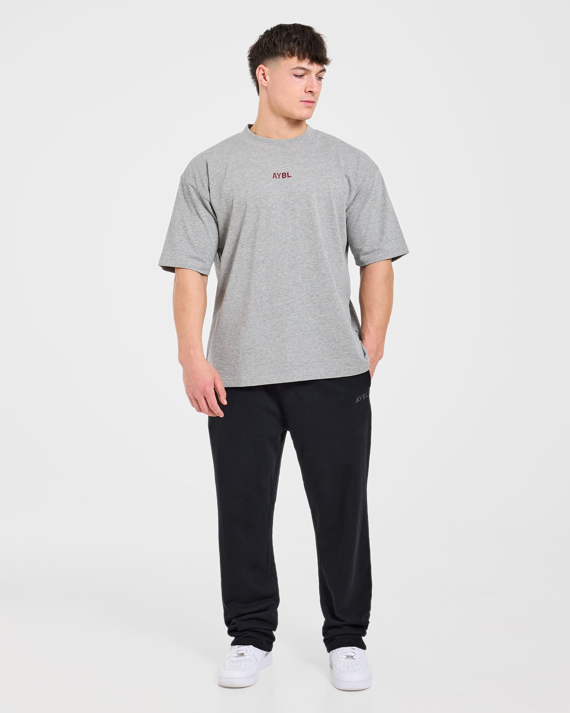 Cam Kissel x Persist Oversized T Shirt - Mid Grau Marl