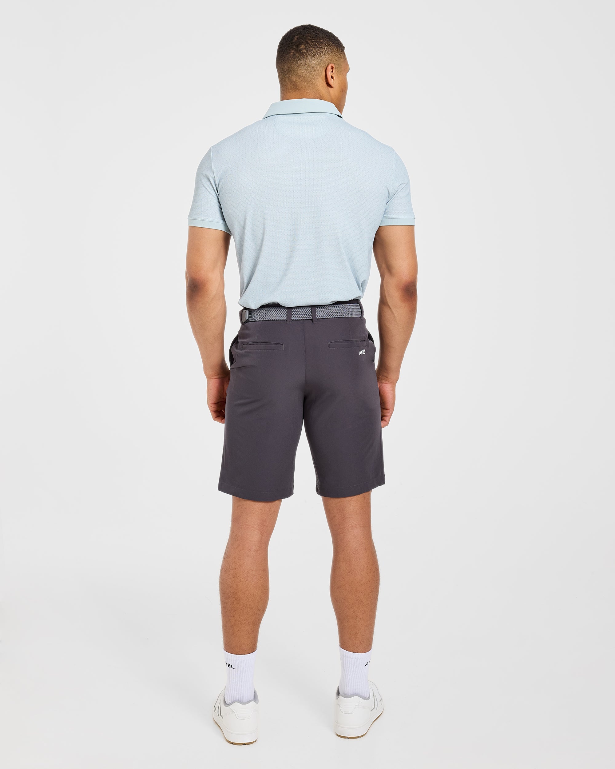 Precision Geometric Polo - Cloud Blau