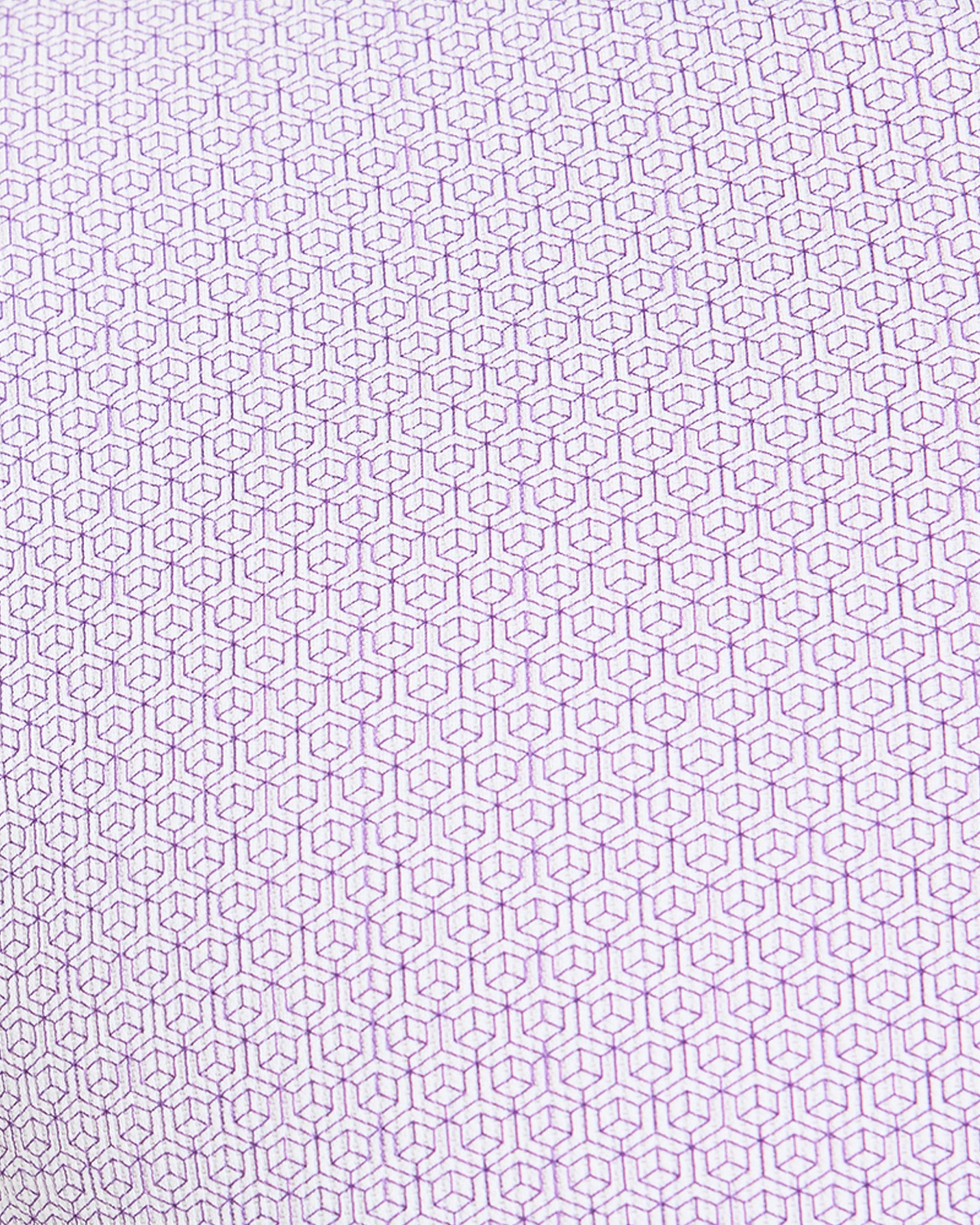 Precision Geometric Polo - Weiß/Flieder