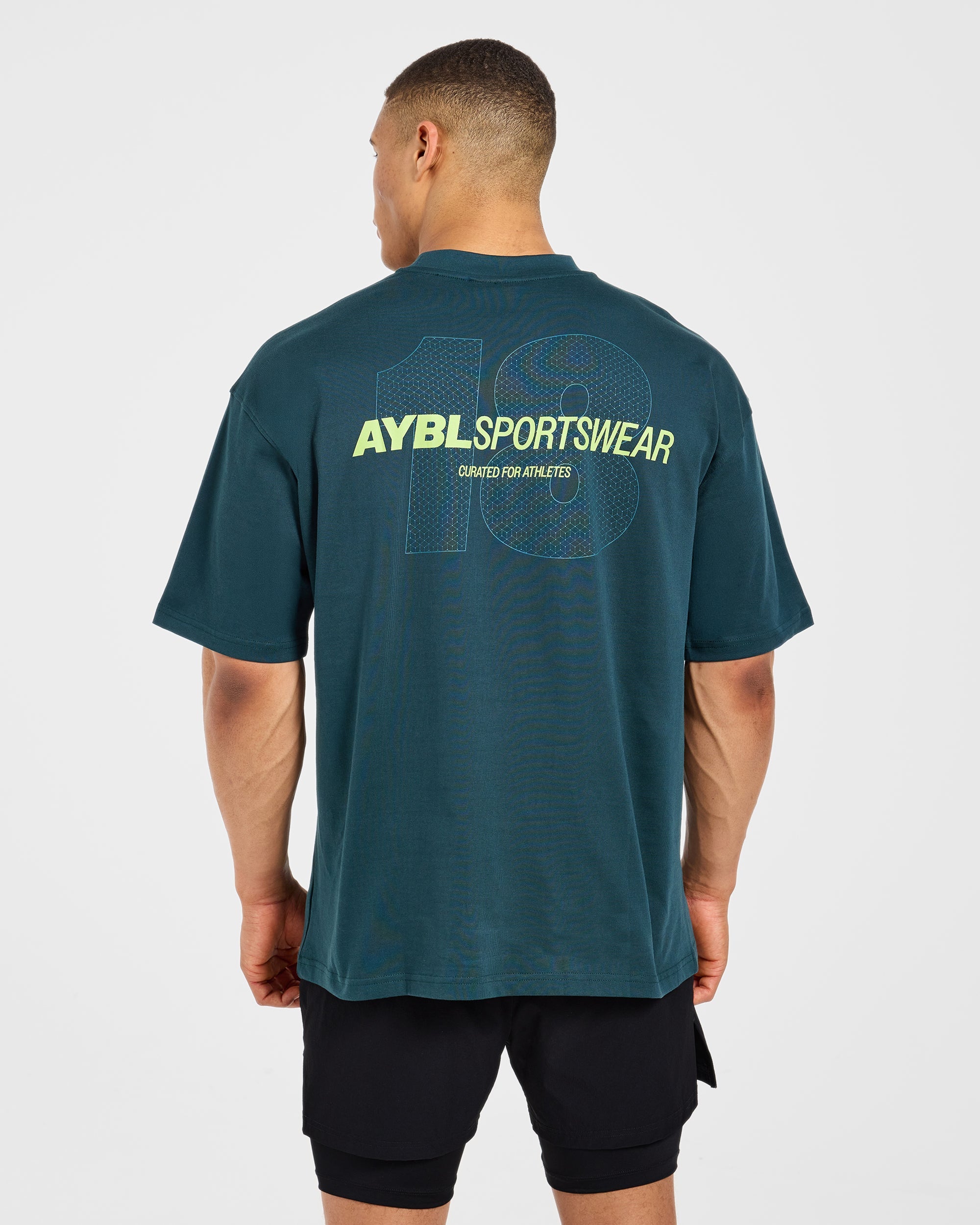 AYBL Sportswear 18 Oversized T Shirt - Teal Grün