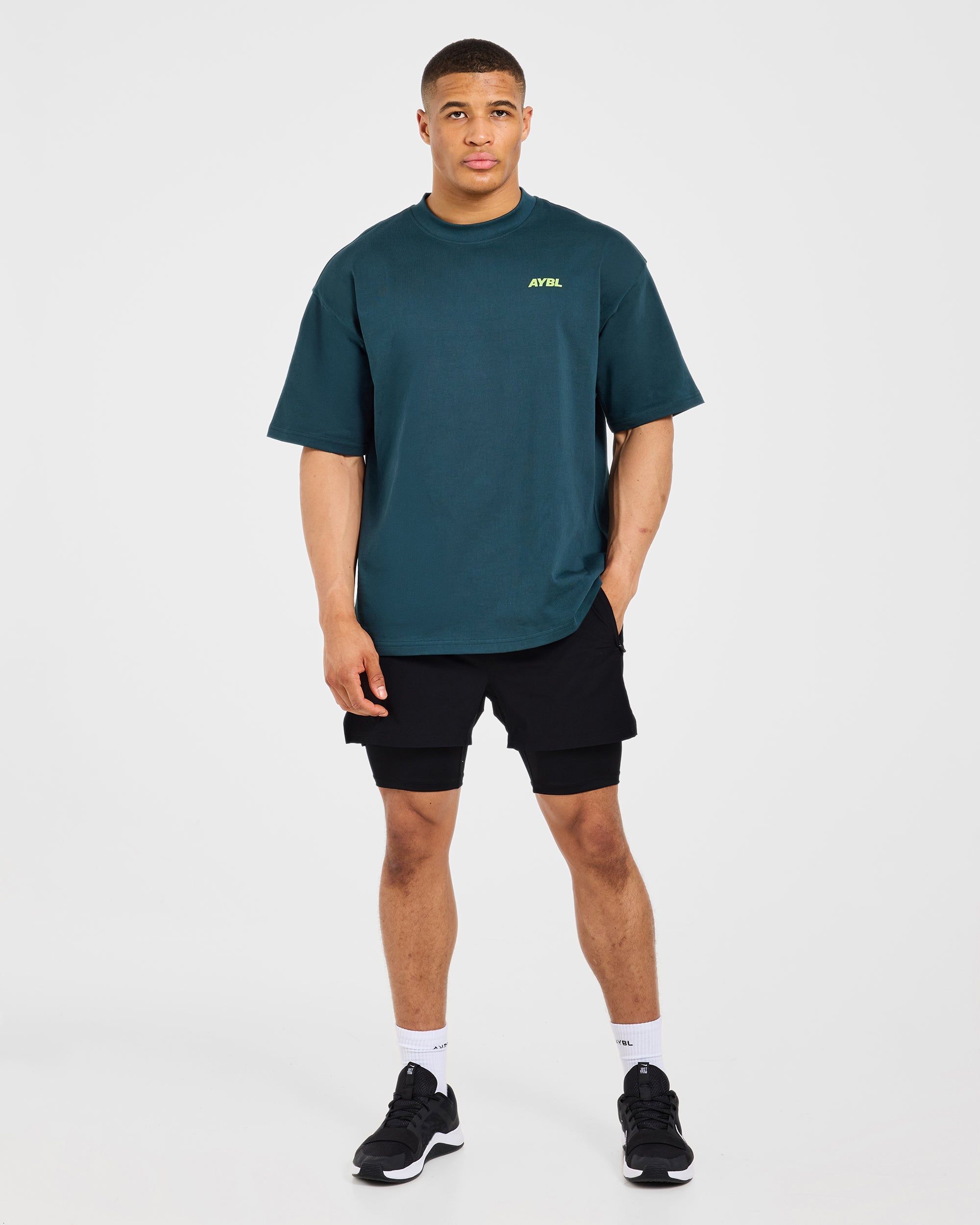 AYBL Sportswear 18 Oversized T Shirt - Teal Grün