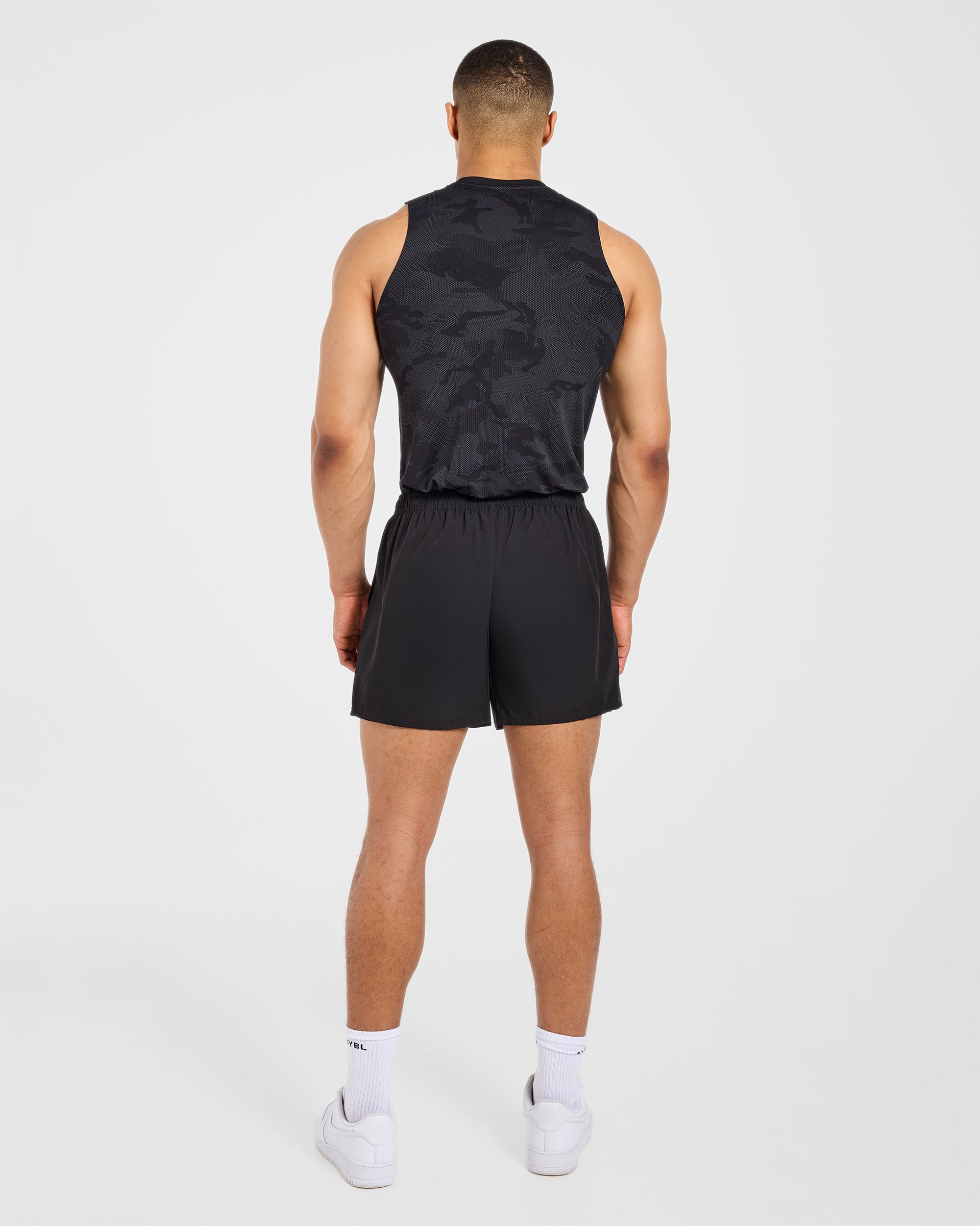 Camo Seamless Tank - Schwarz