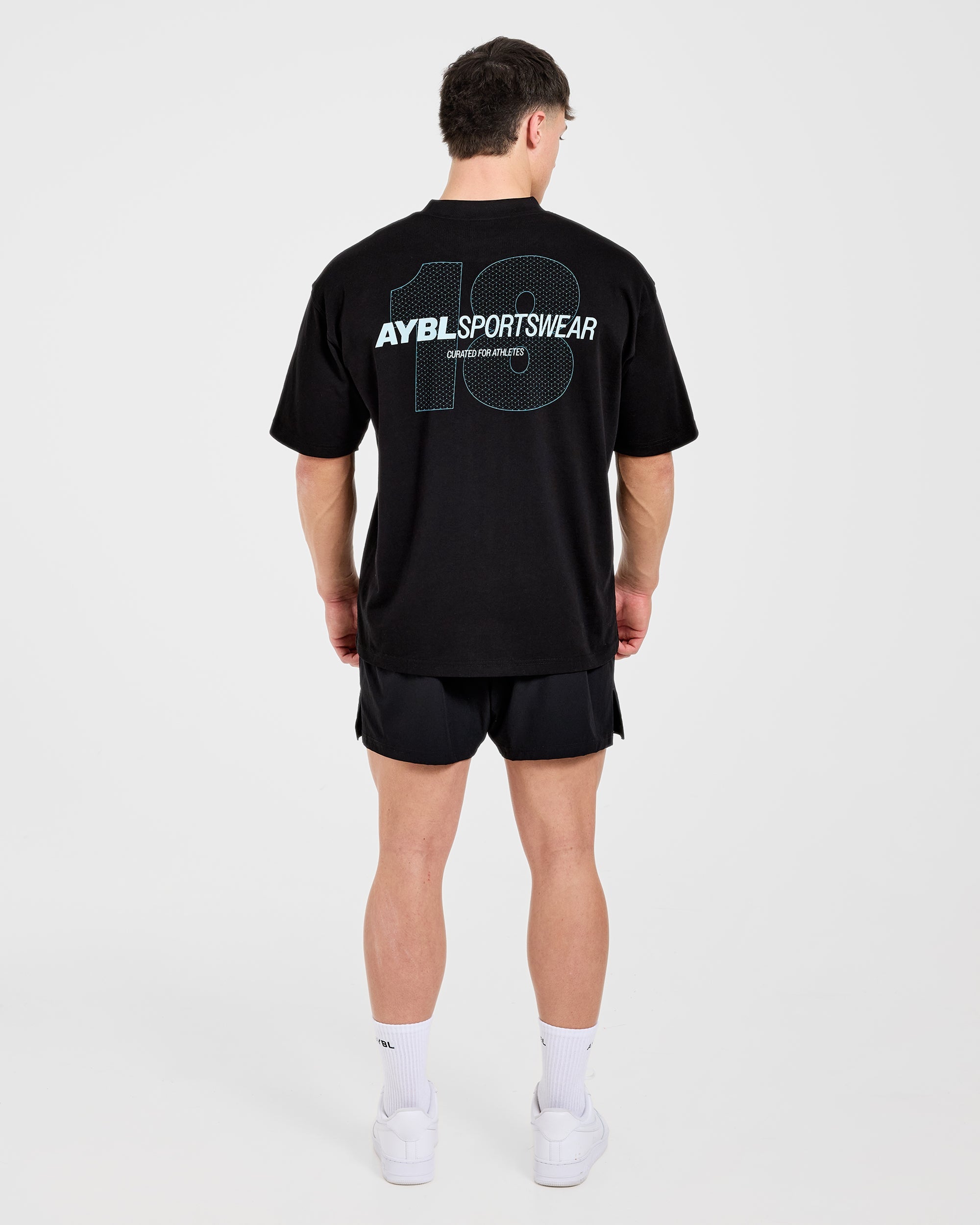 AYBL Sportswear 18 Oversized T Shirt - Schwarz
