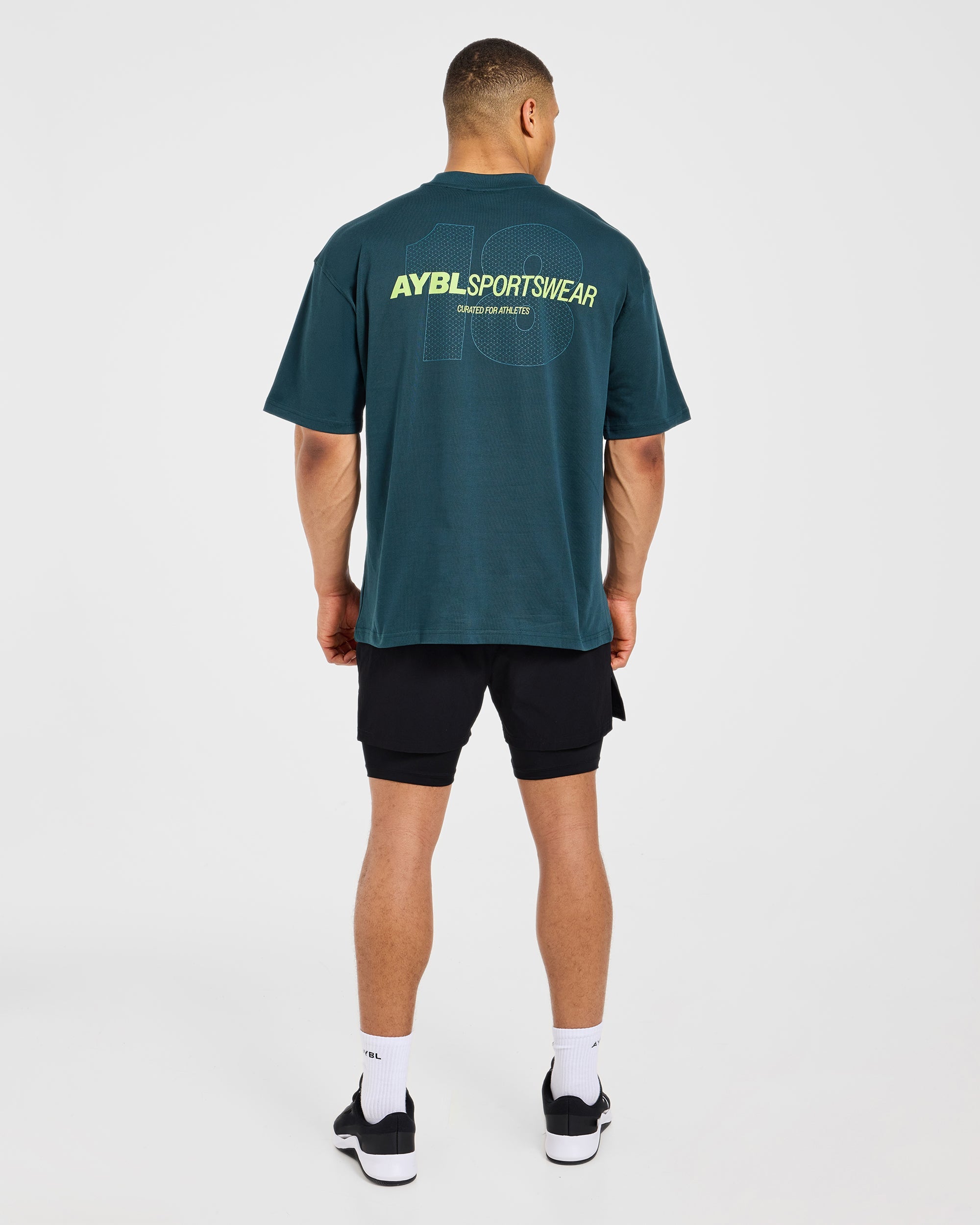 AYBL Sportswear 18 Oversized T Shirt - Teal Grün