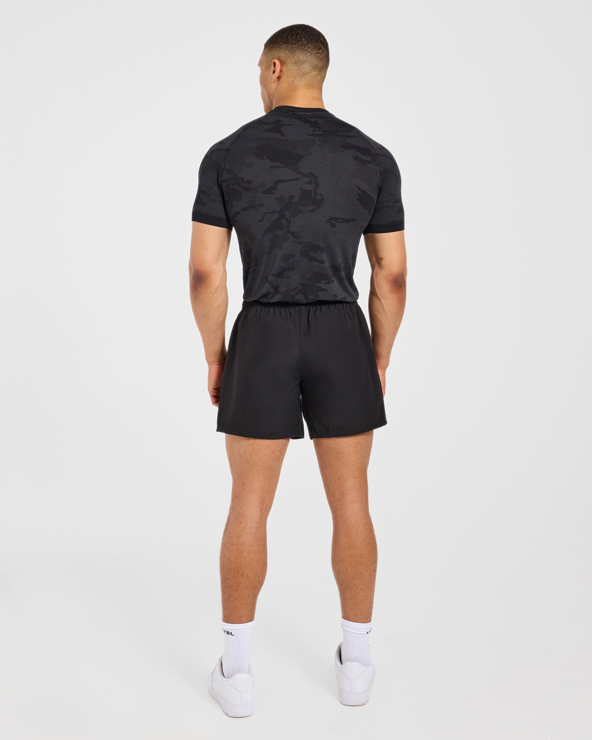 Camo Seamless T Shirt - Schwarz