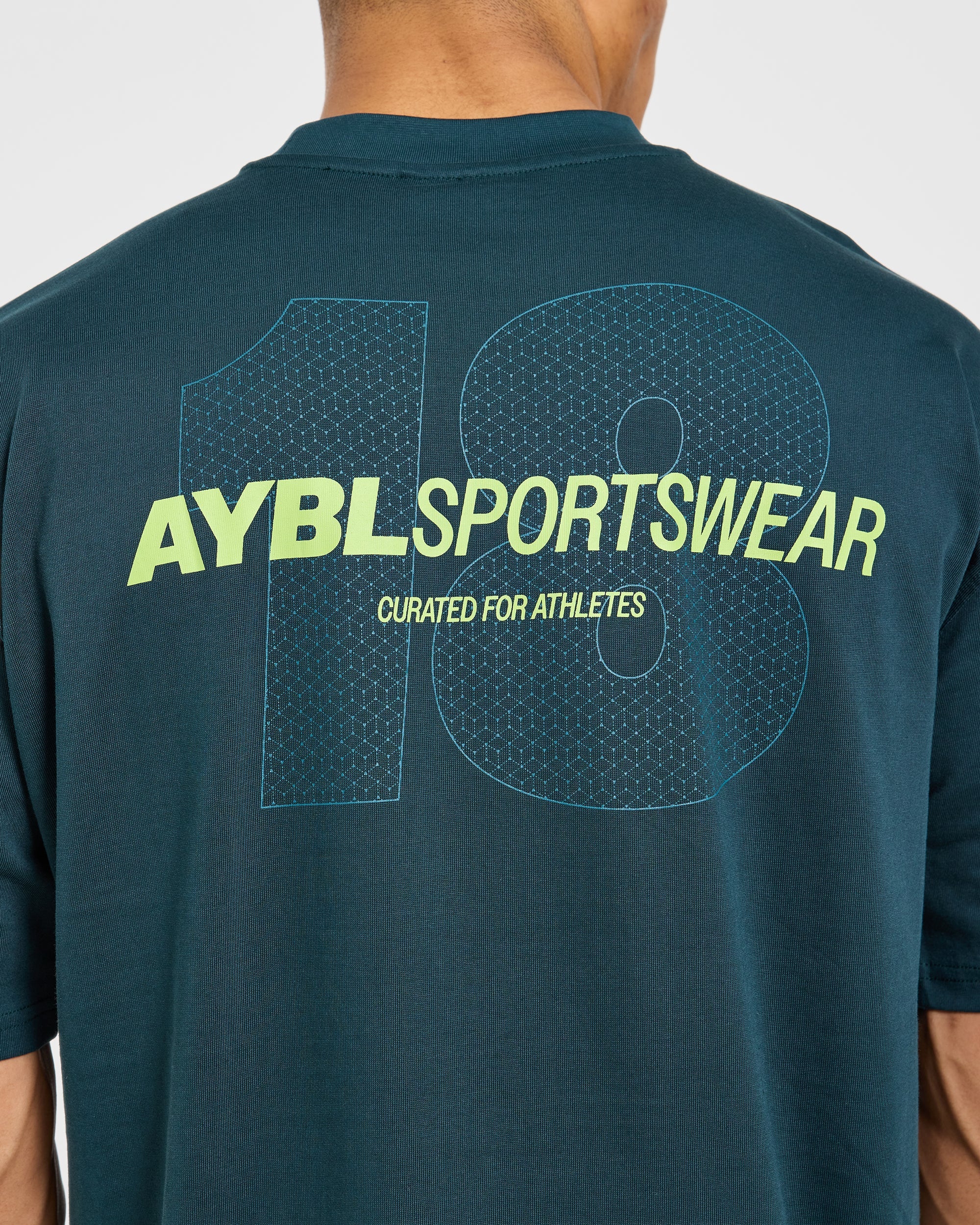 AYBL Sportswear 18 Oversized T Shirt - Teal Grün