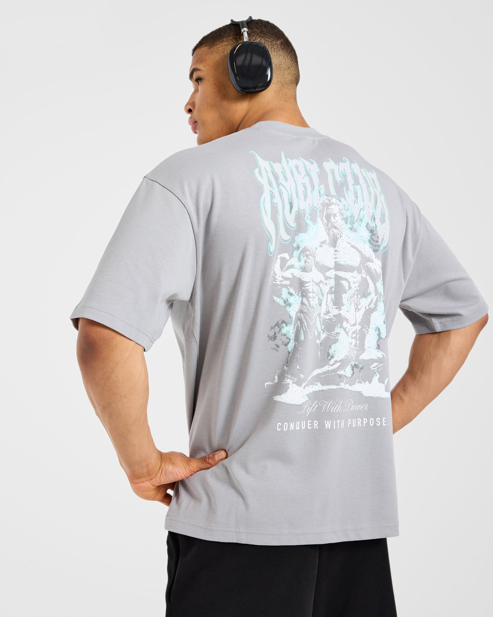 Lift Forge Oversized T Shirt - Storm Grau