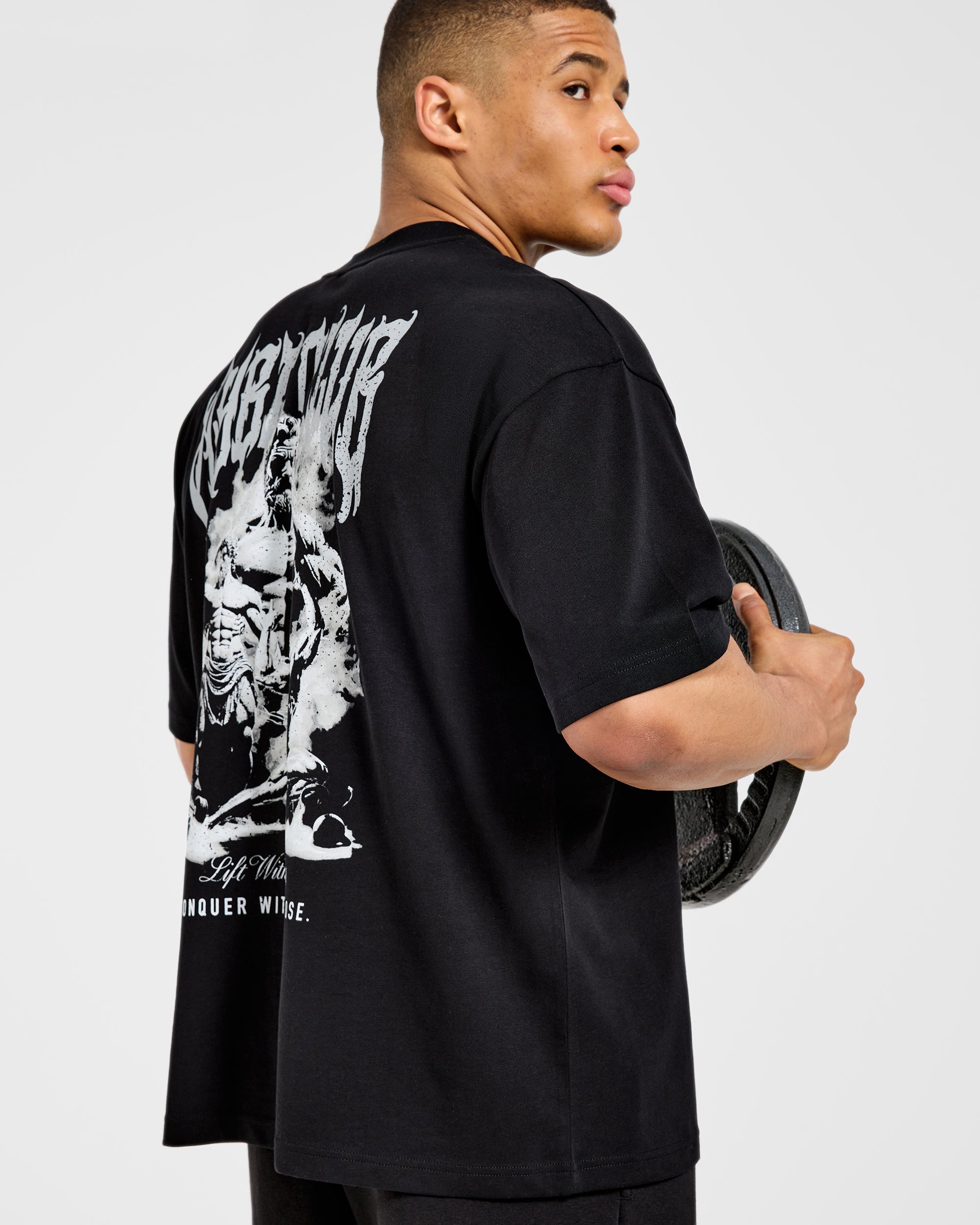 Lift Forge Oversized T Shirt - Schwarz