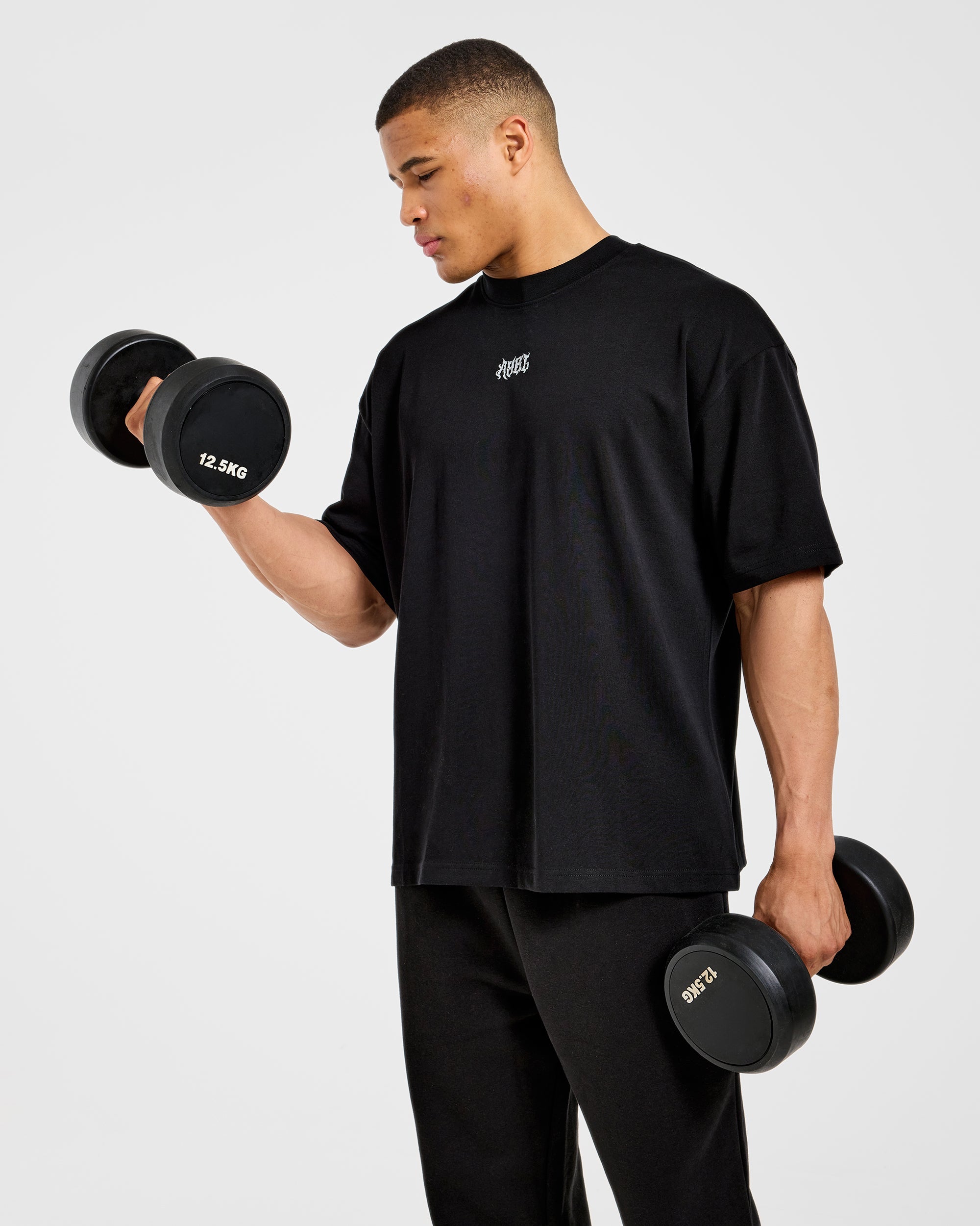 Lift Forge Oversized T Shirt - Schwarz