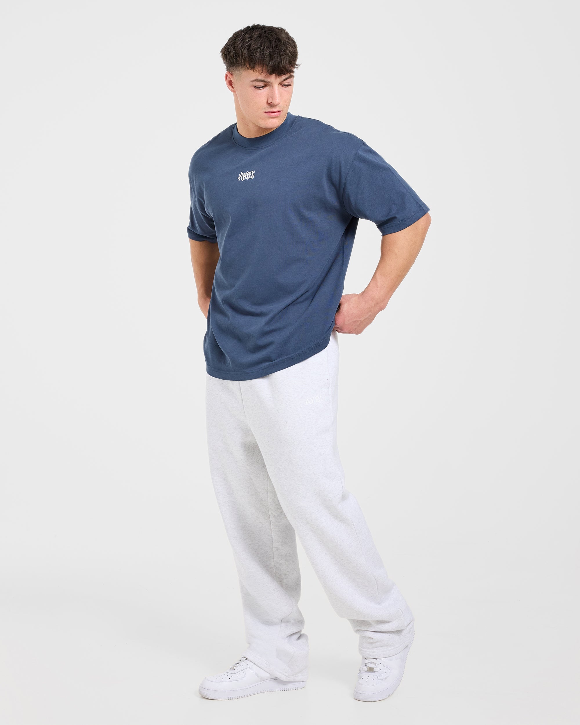 Lift Forge Oversized T Shirt - Slate Navy