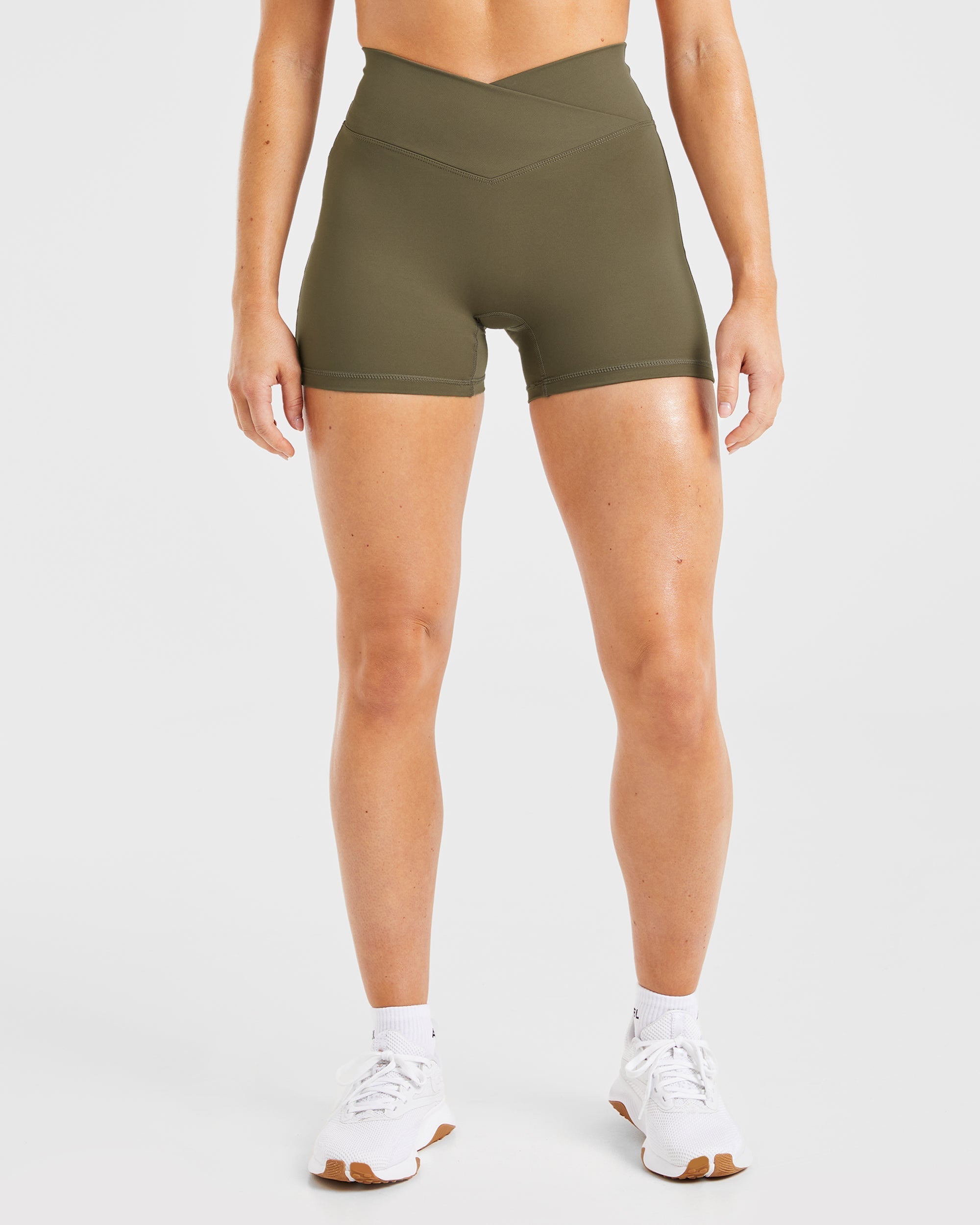 Sculpt Wrap Shorts - Deep Khaki