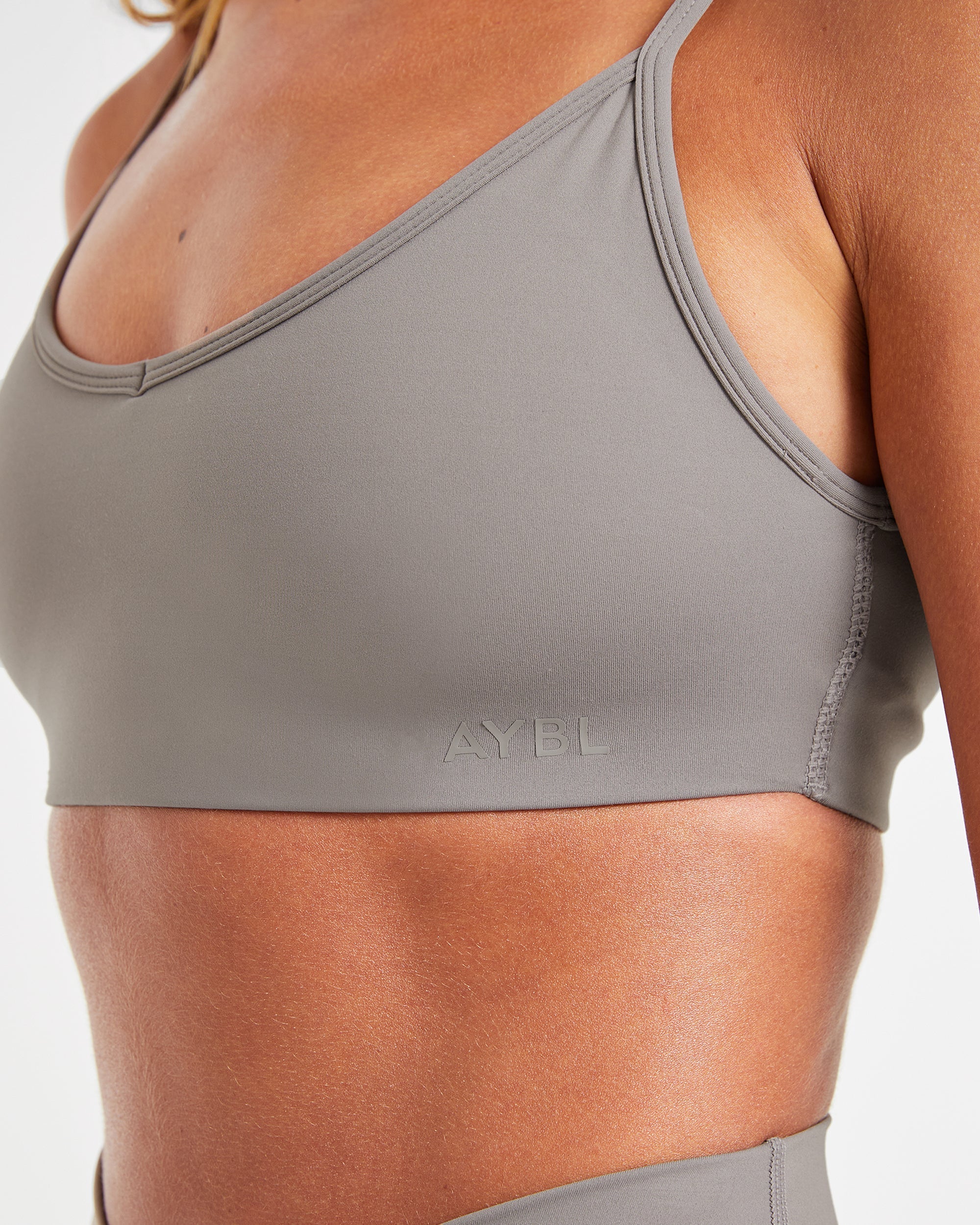 Sculpt Wrap Sports Bra - Smoke Grau