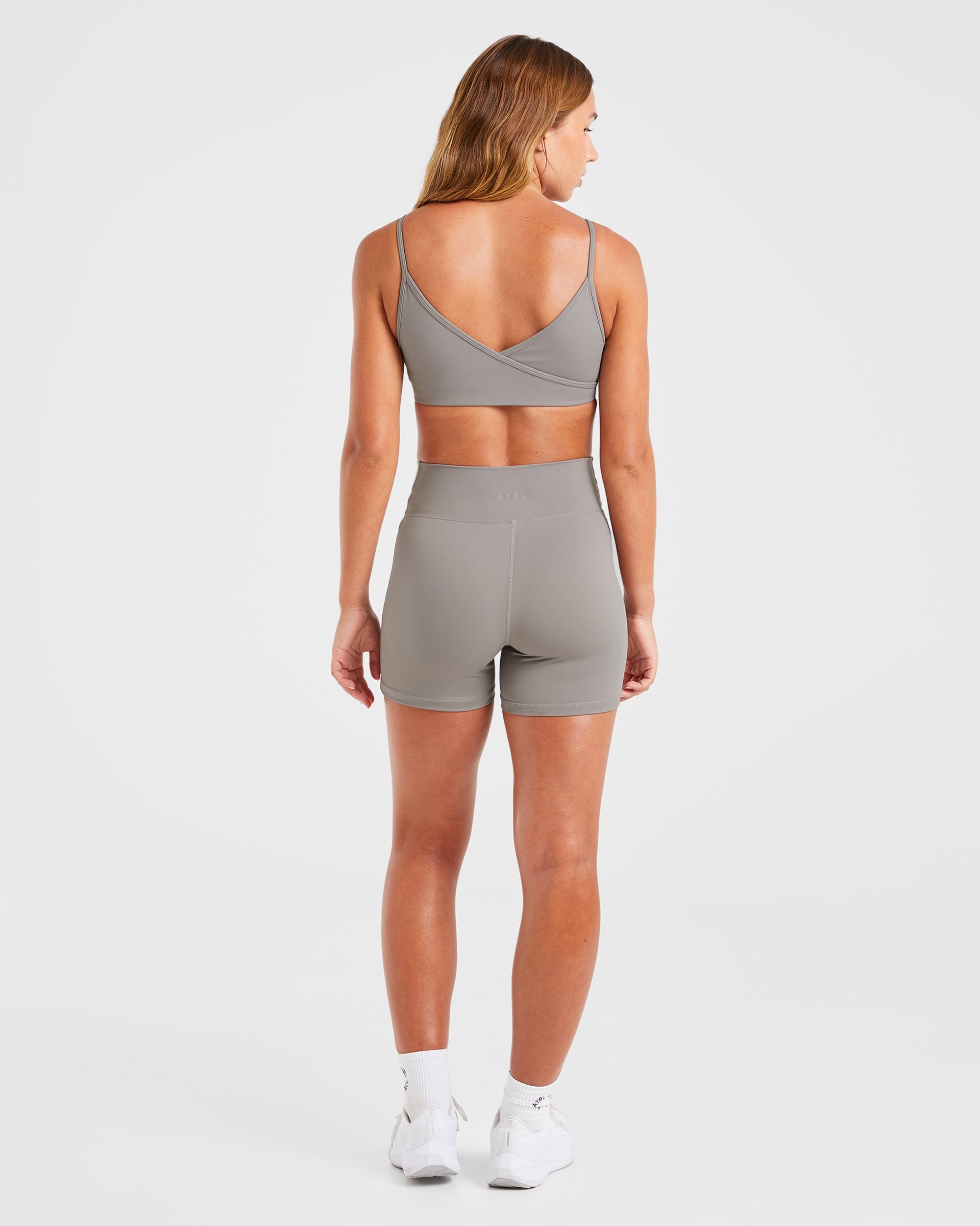 Sculpt Wrap Shorts - Smoke Grau