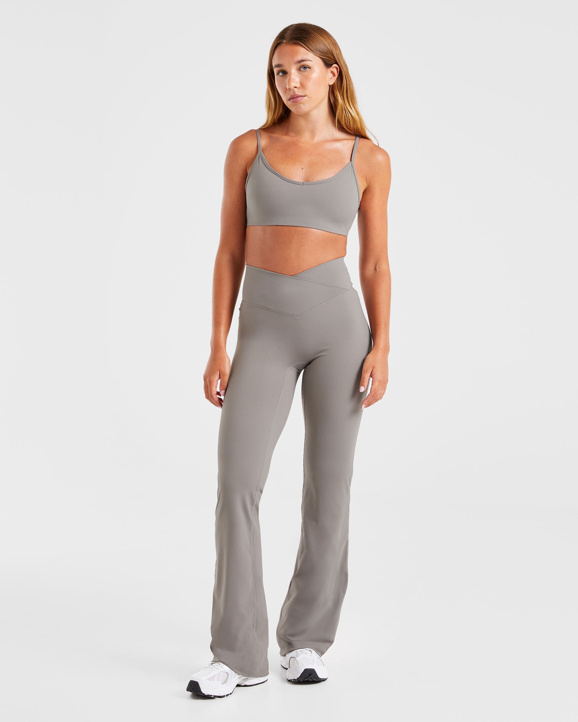 Sculpt Wrap Flared Leggings - Smoke Grau