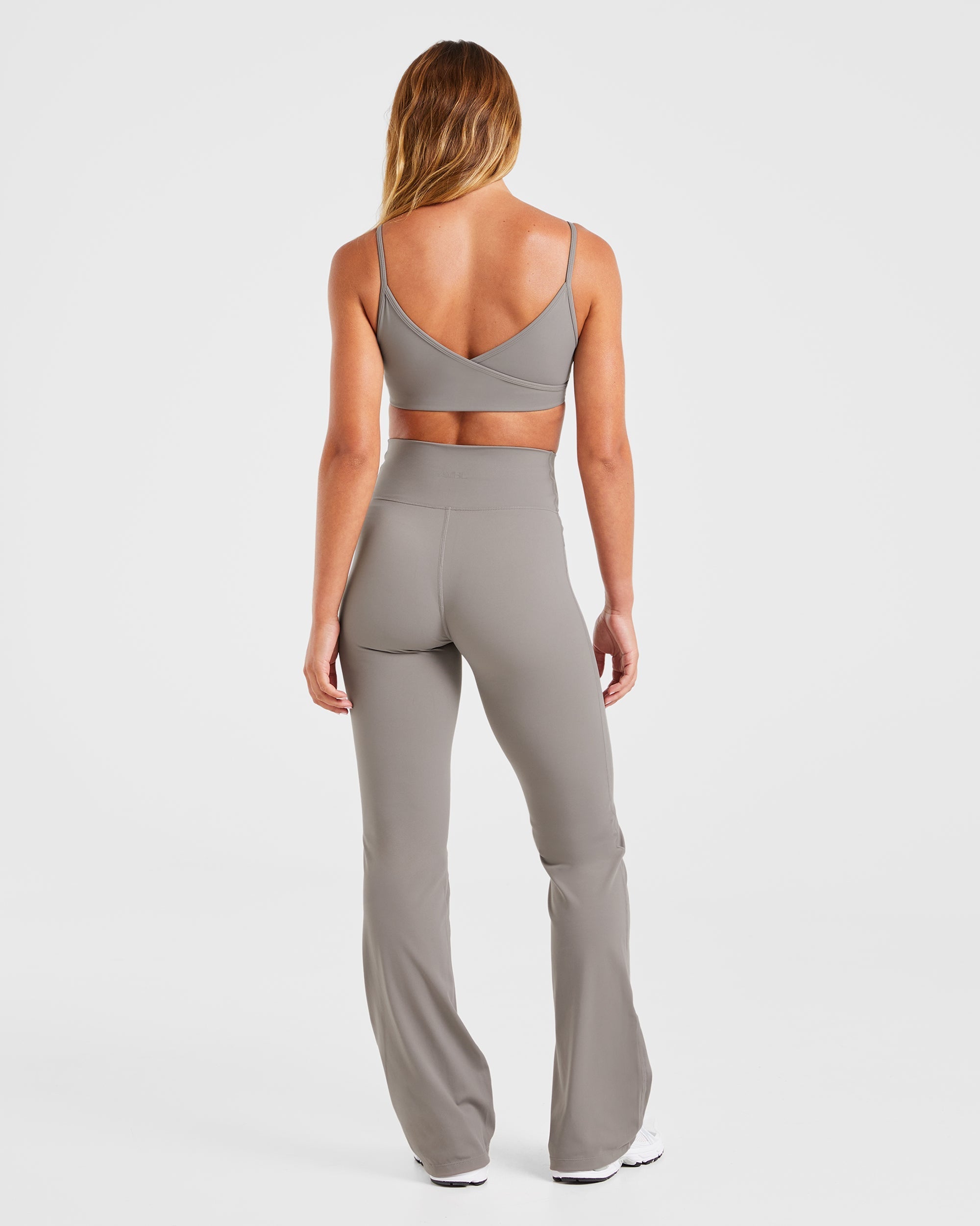 Sculpt Wrap Flared Leggings - Smoke Grau