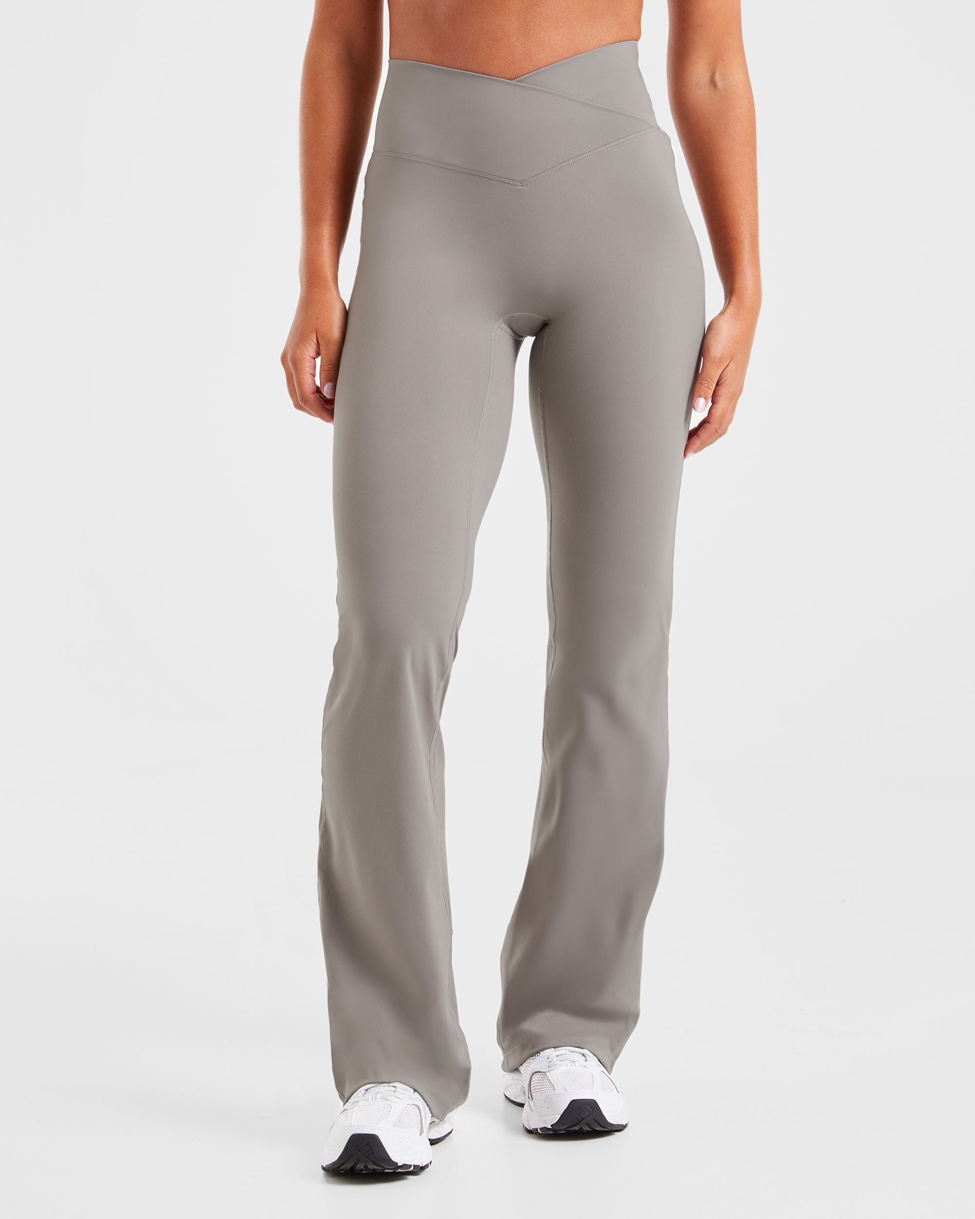 Sculpt Wrap Flared Leggings - Smoke Grau