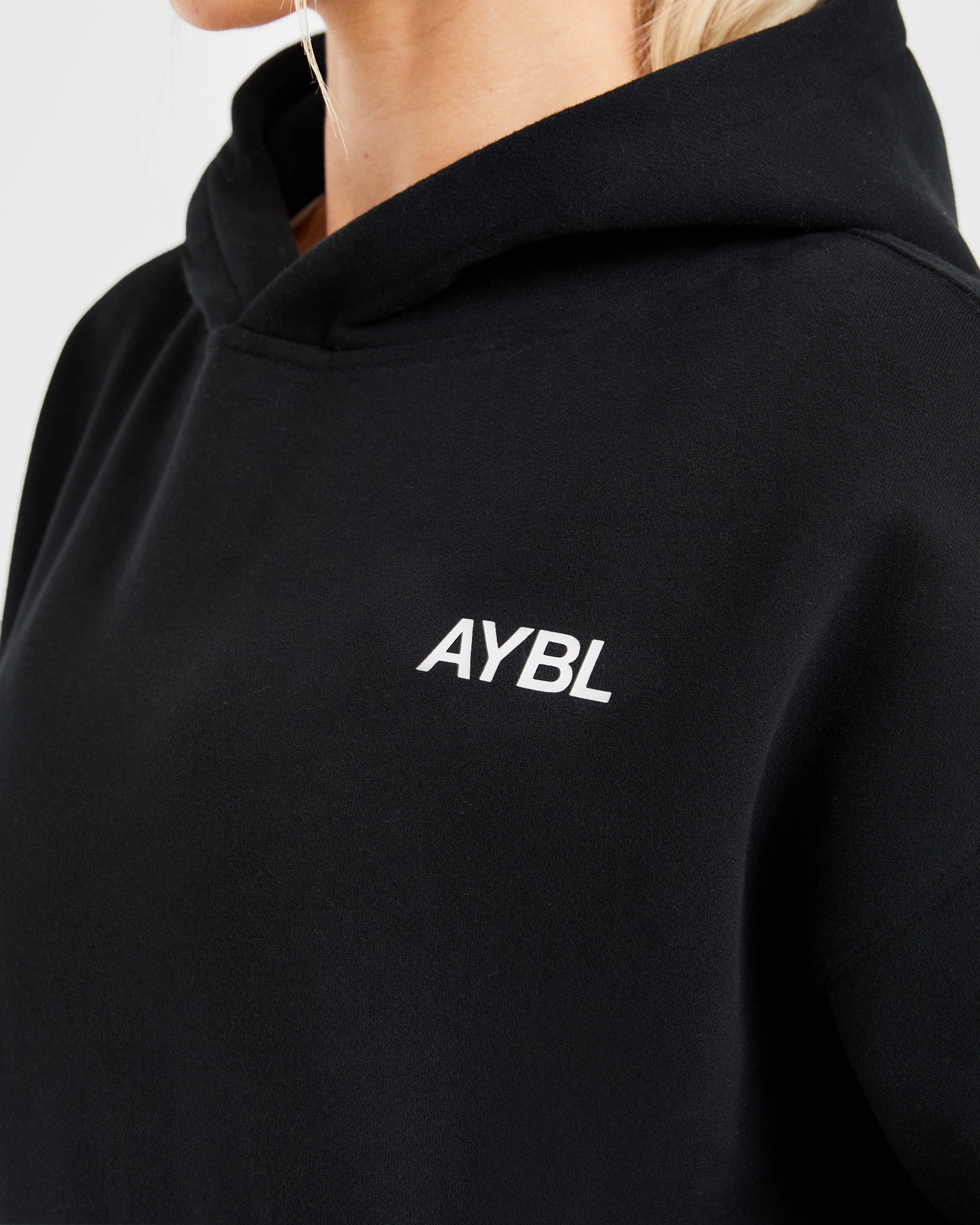 AYBL Sports Club Oversized Hoodie - Schwarz/Weiß