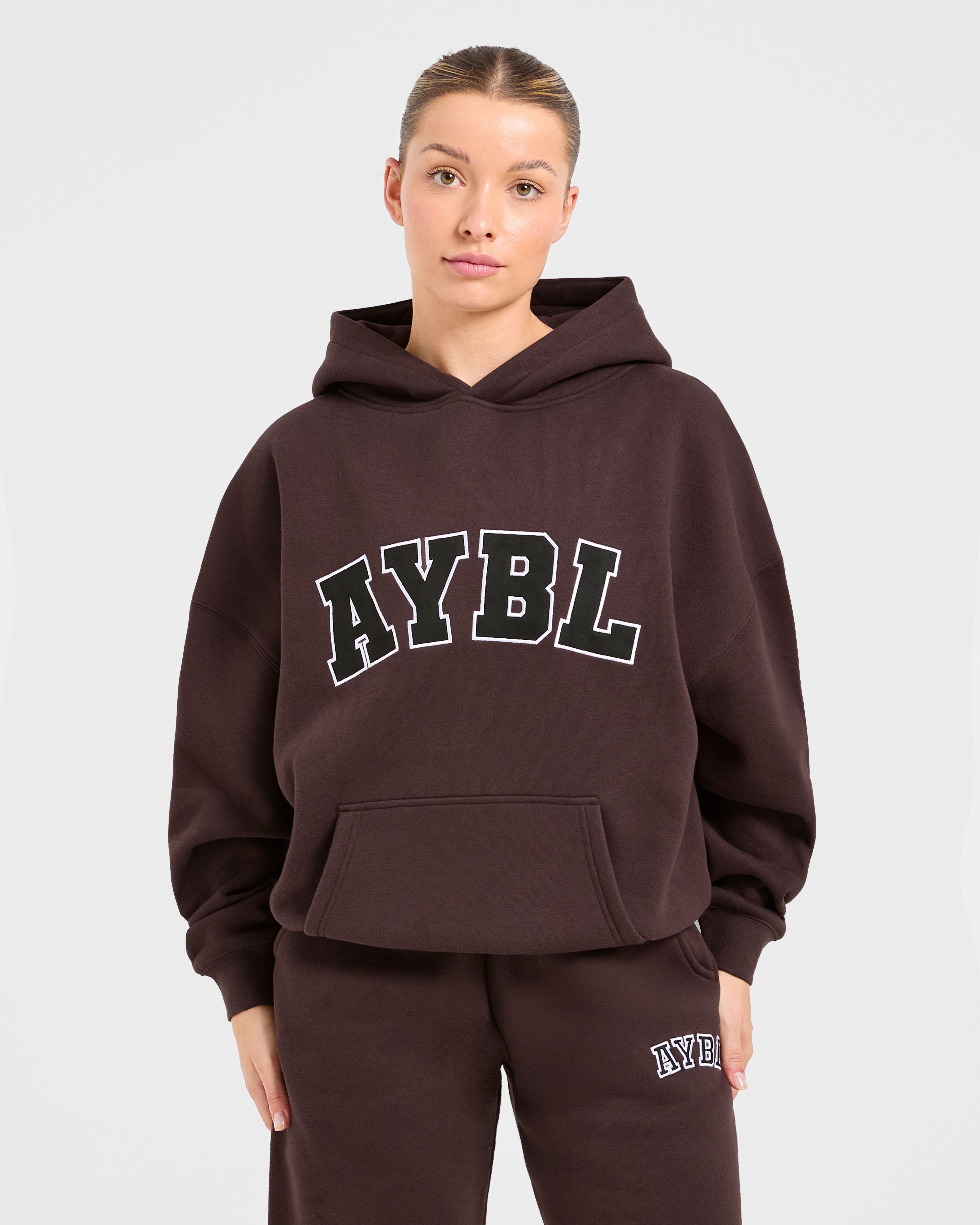 Varsity 2.0 Oversized Hoodie - Cocoa Braun