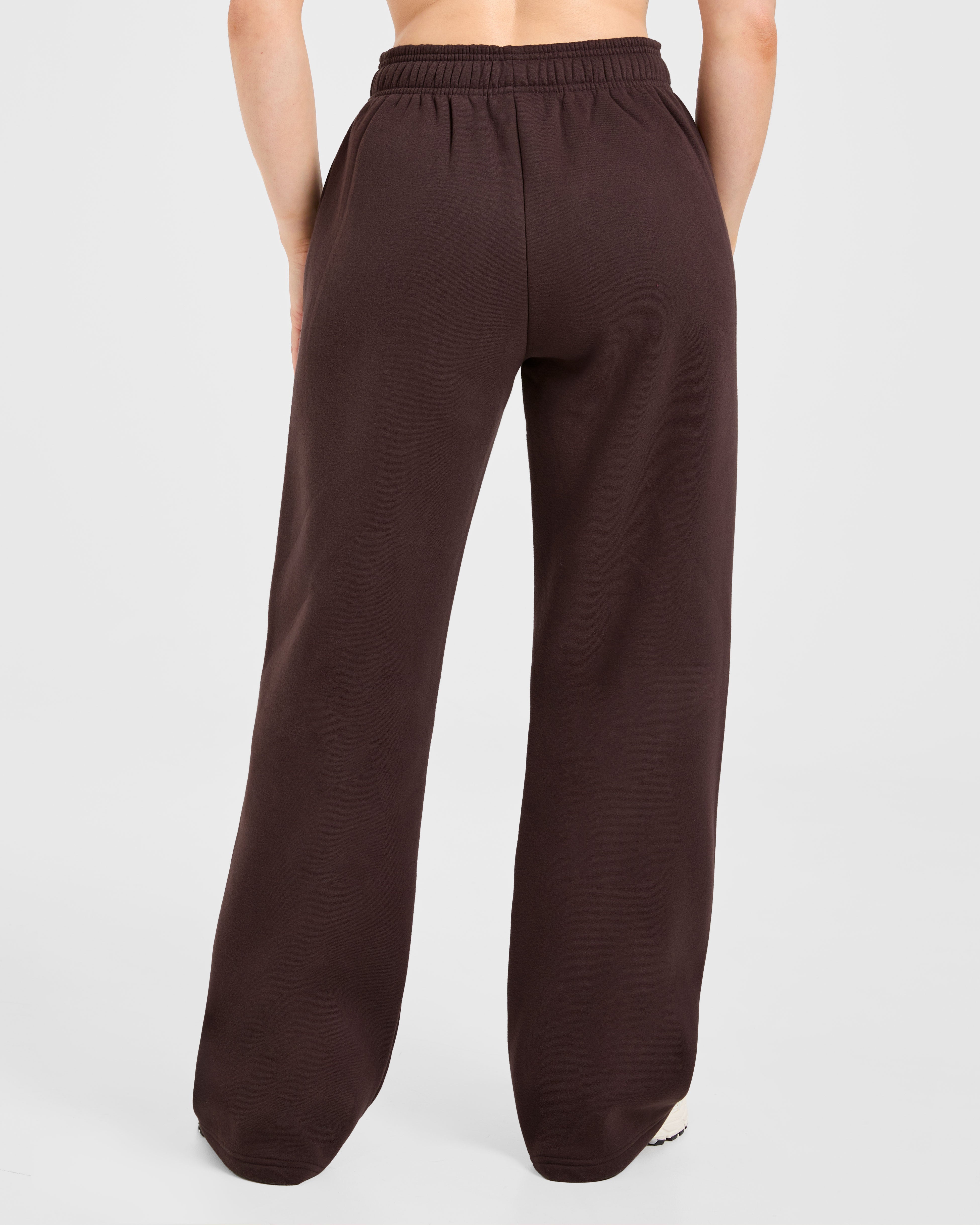 Varsity 2.0 Oversized Straight Leg Joggers - Cocoa Braun