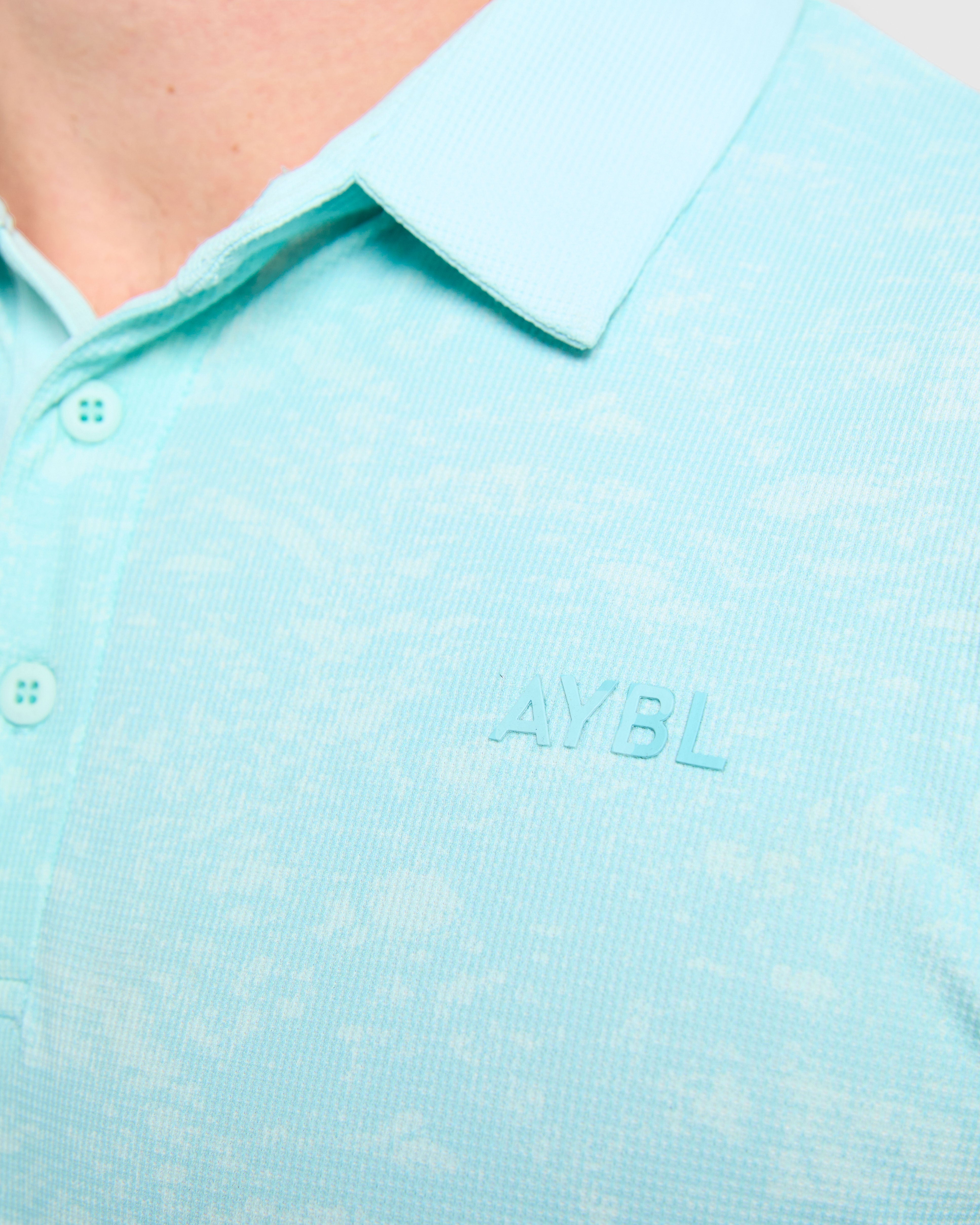 Precision Texture Polo - Summer Blau