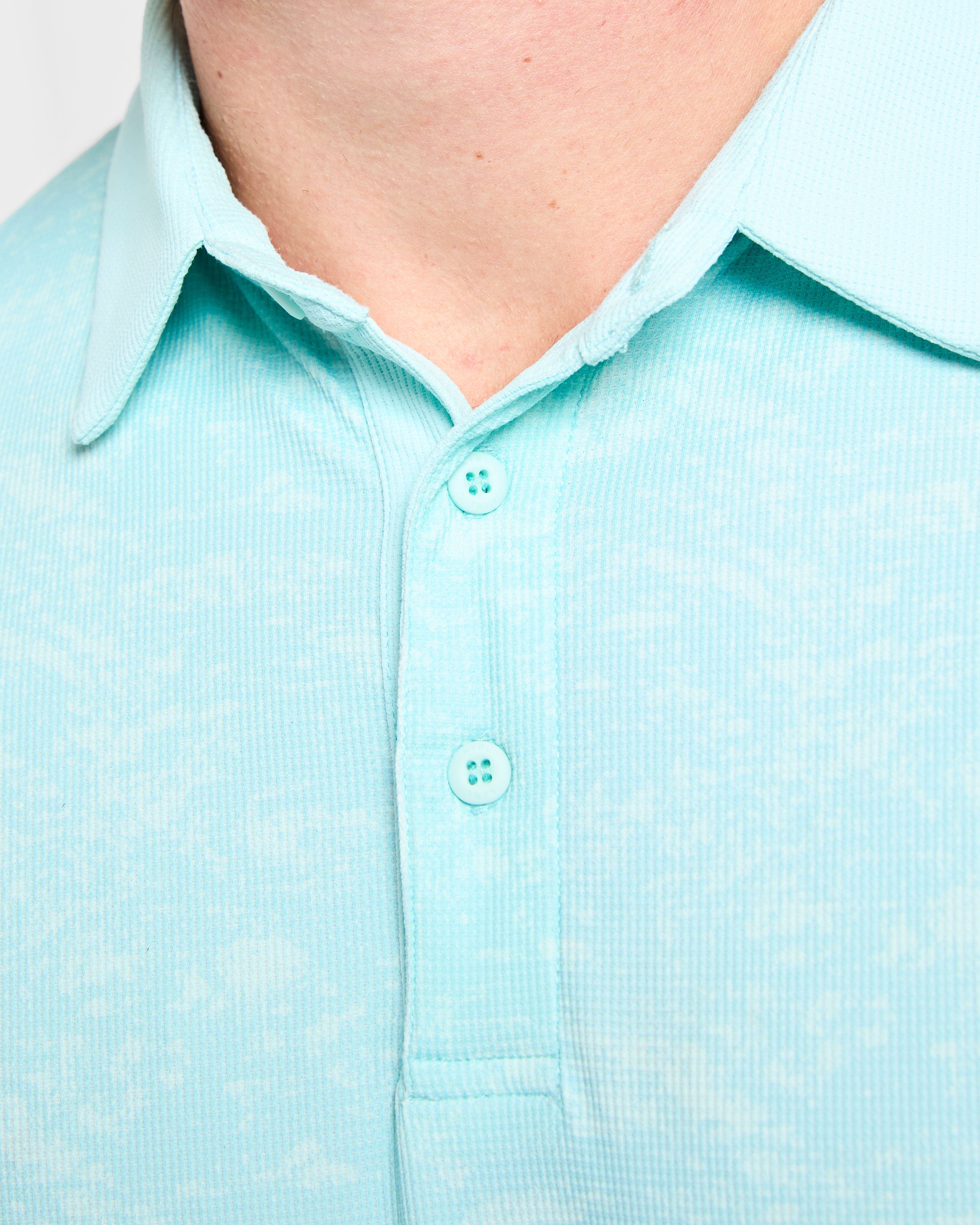 Precision Texture Polo - Summer Blau