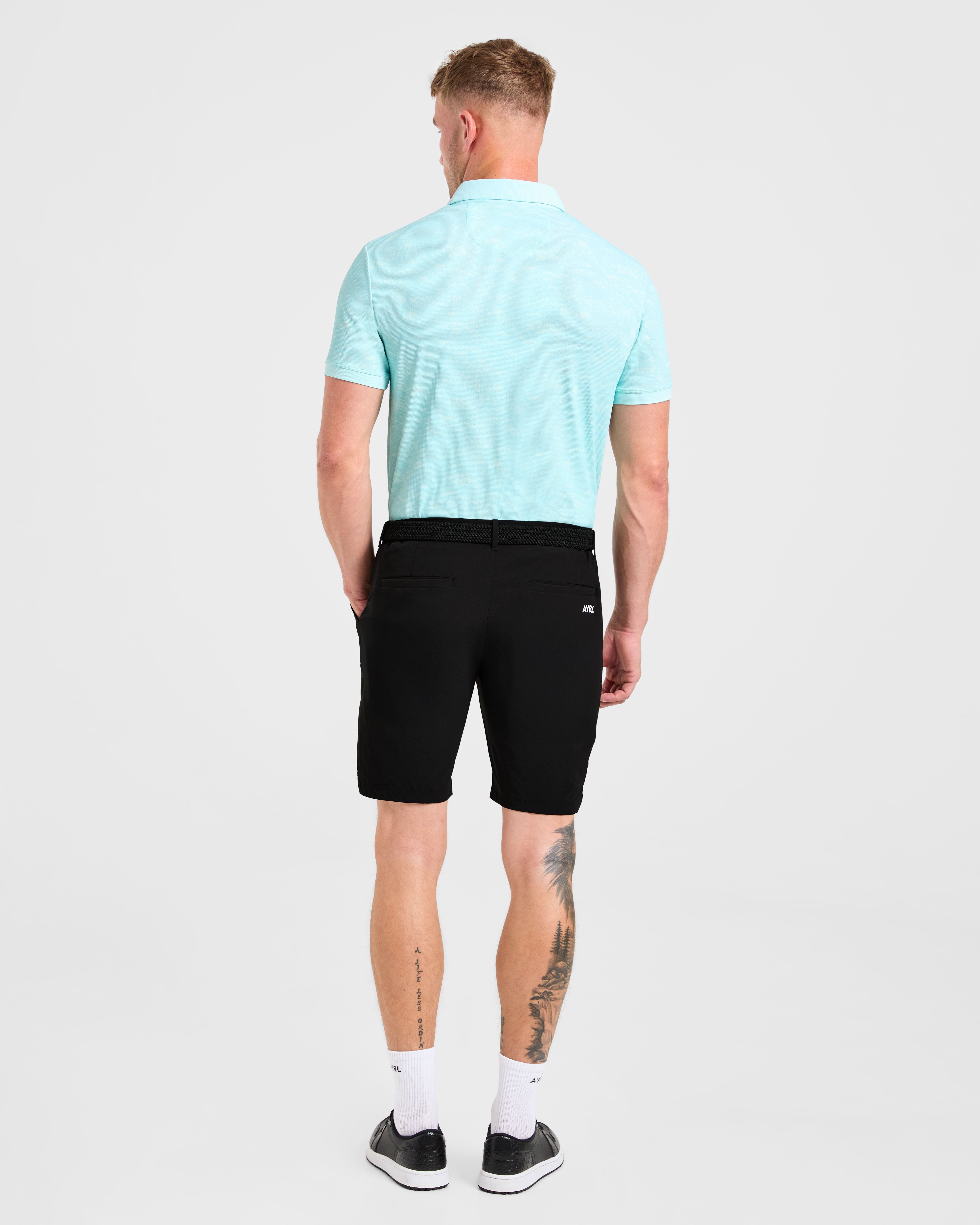 Precision Texture Polo - Summer Blau