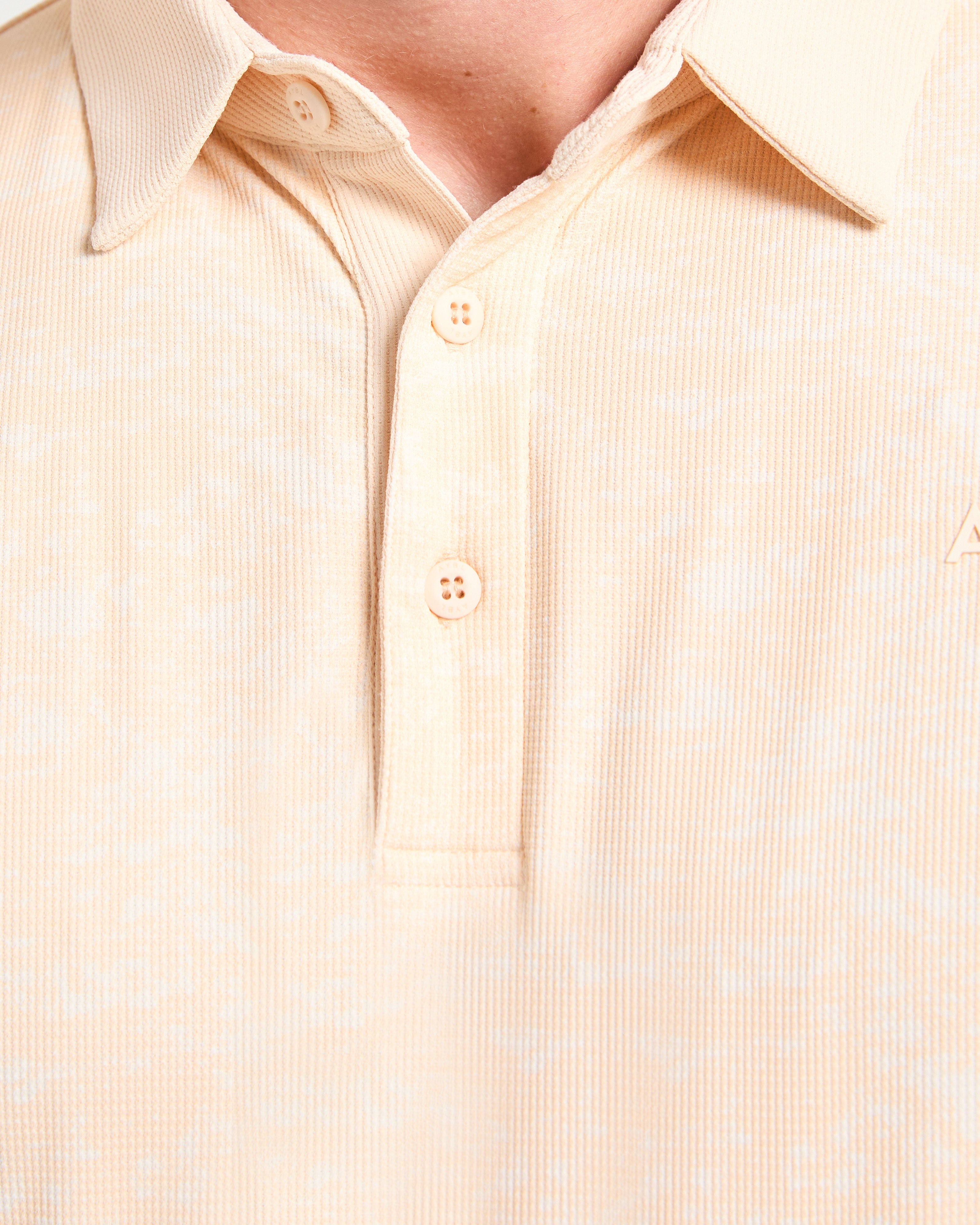 Precision Texture Polo - Peach