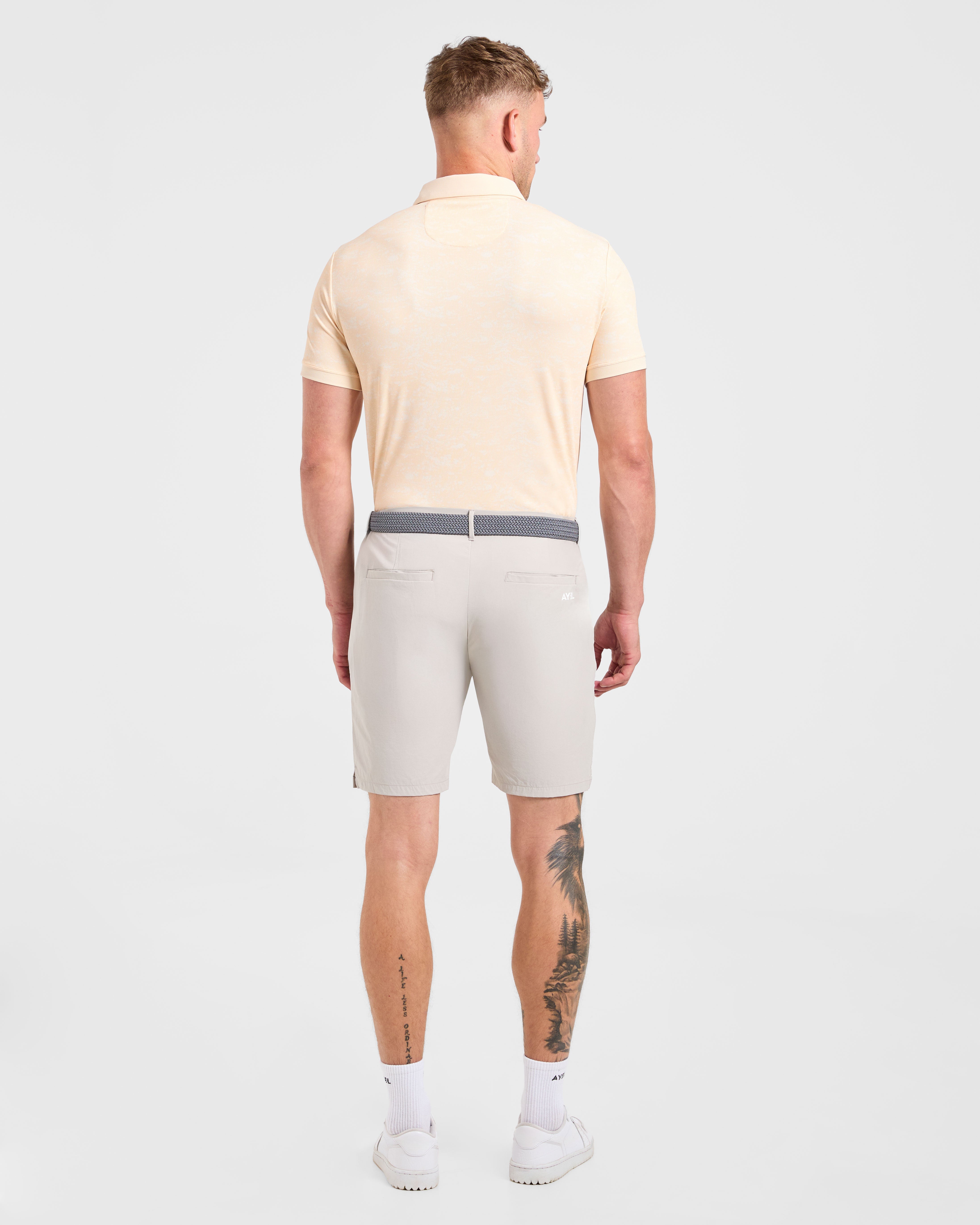 Precision Texture Polo - Peach