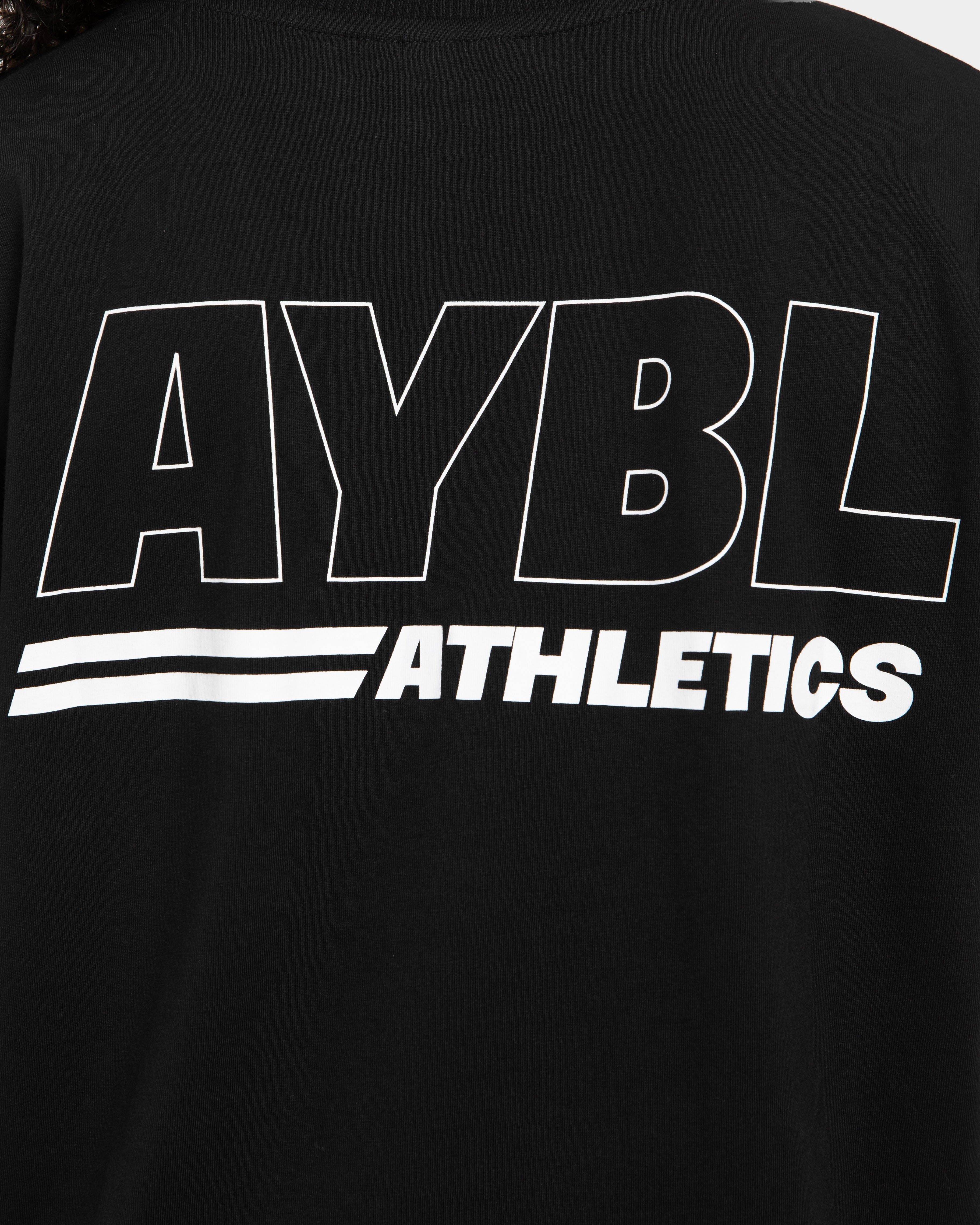 Athletics Track Oversized T Shirt - Schwarz/Weiß
