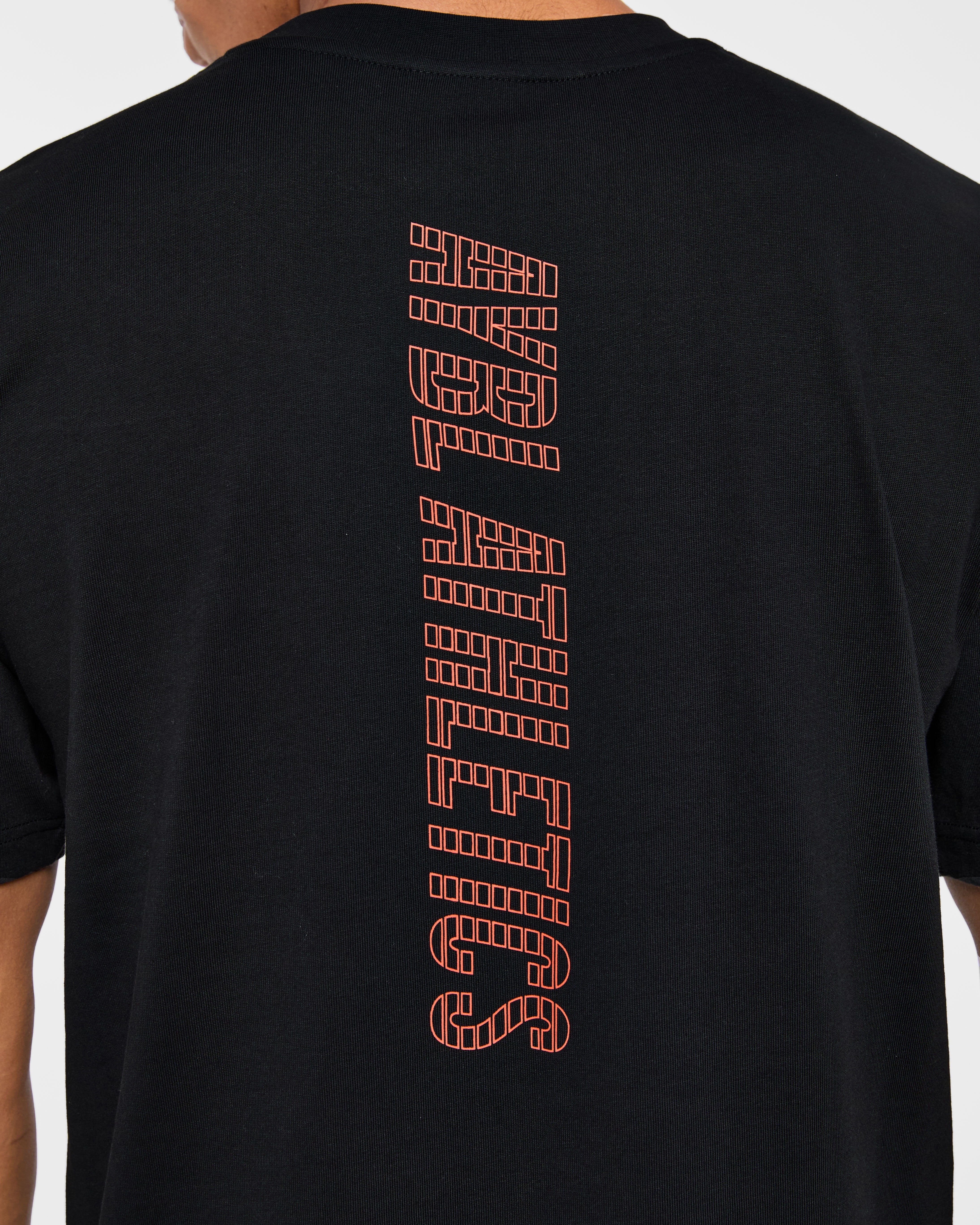 Athletics Performance T Shirt - Schwarz/Orange