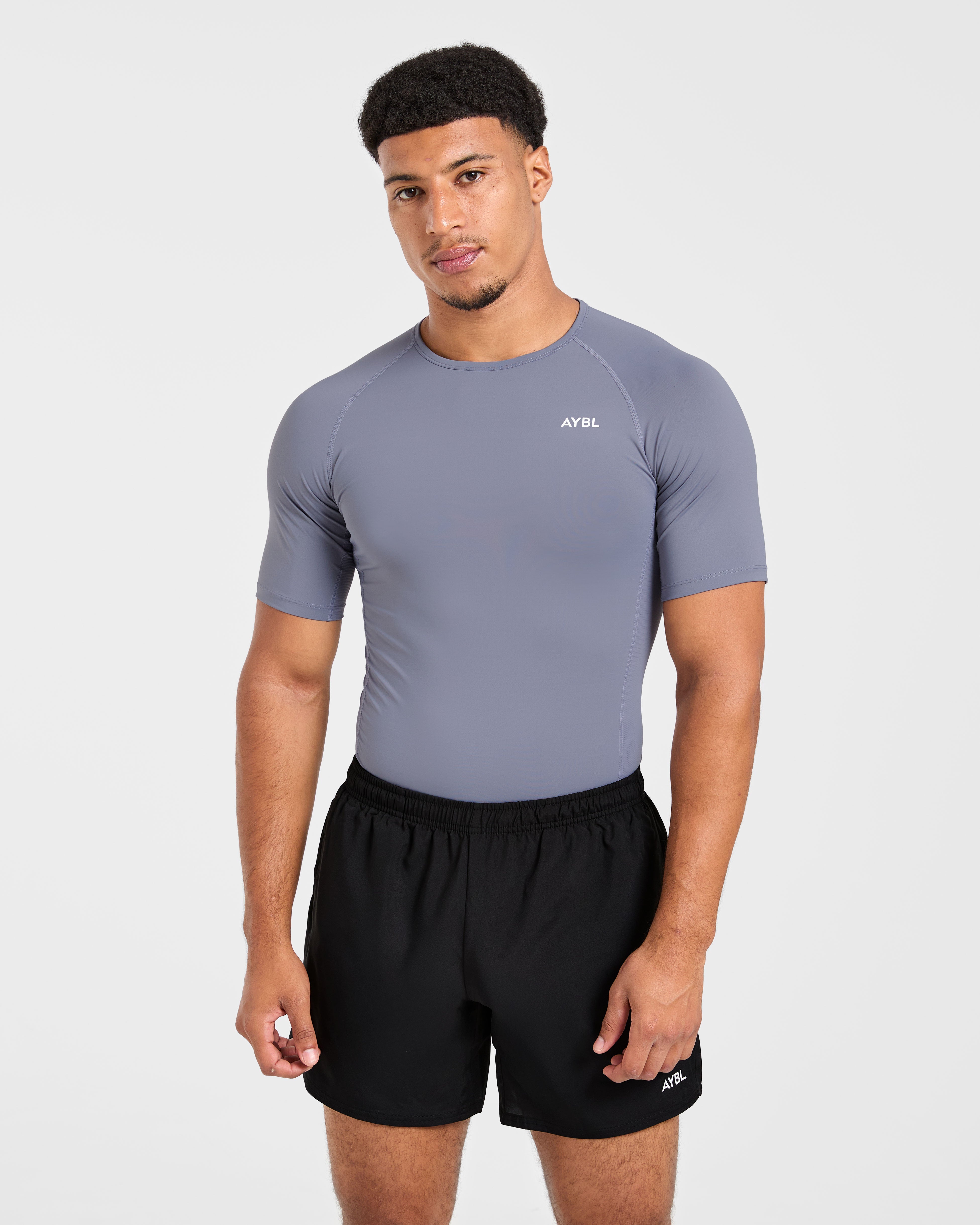 Compression T Shirt - Slate Grau
