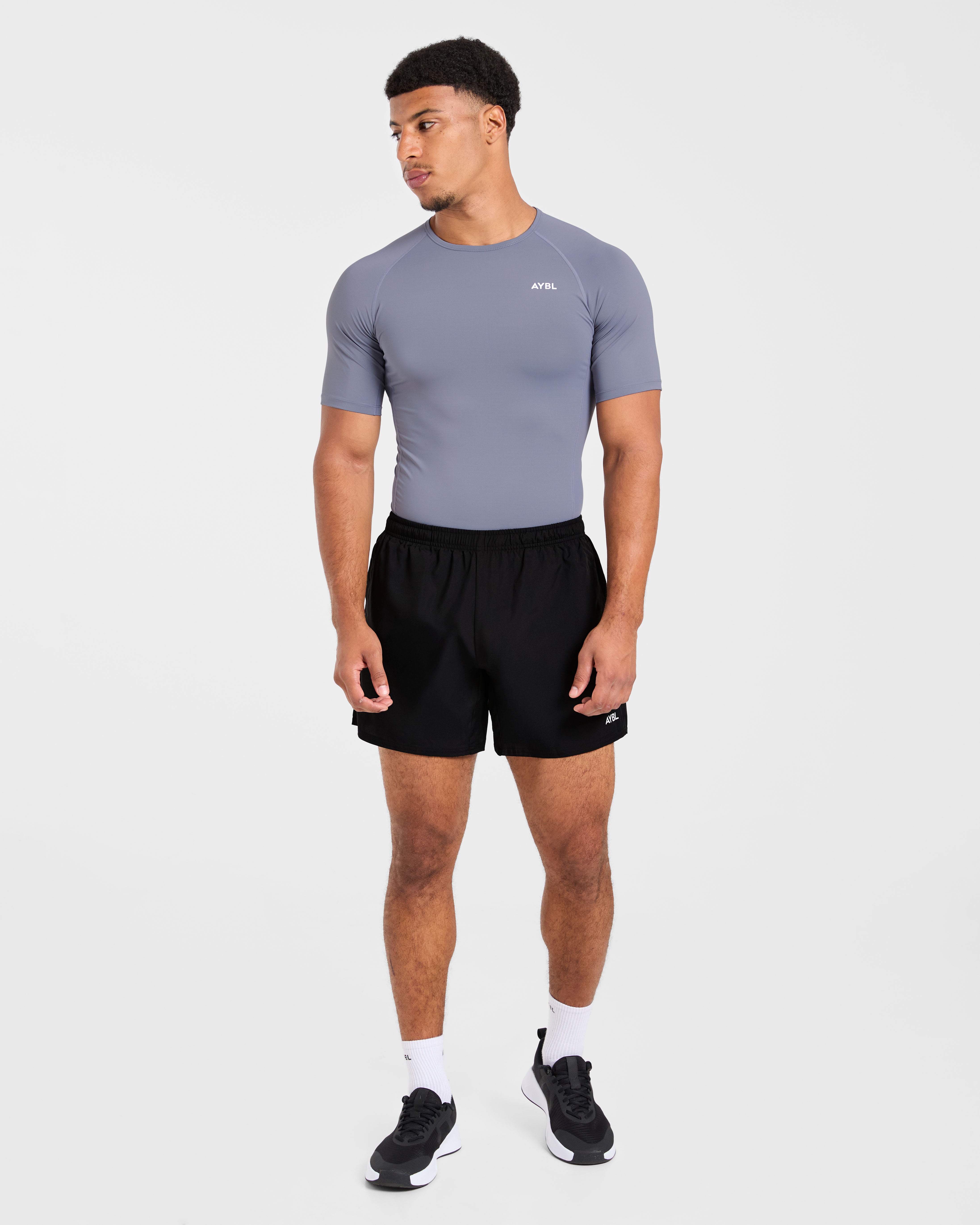 Compression T Shirt - Slate Grau