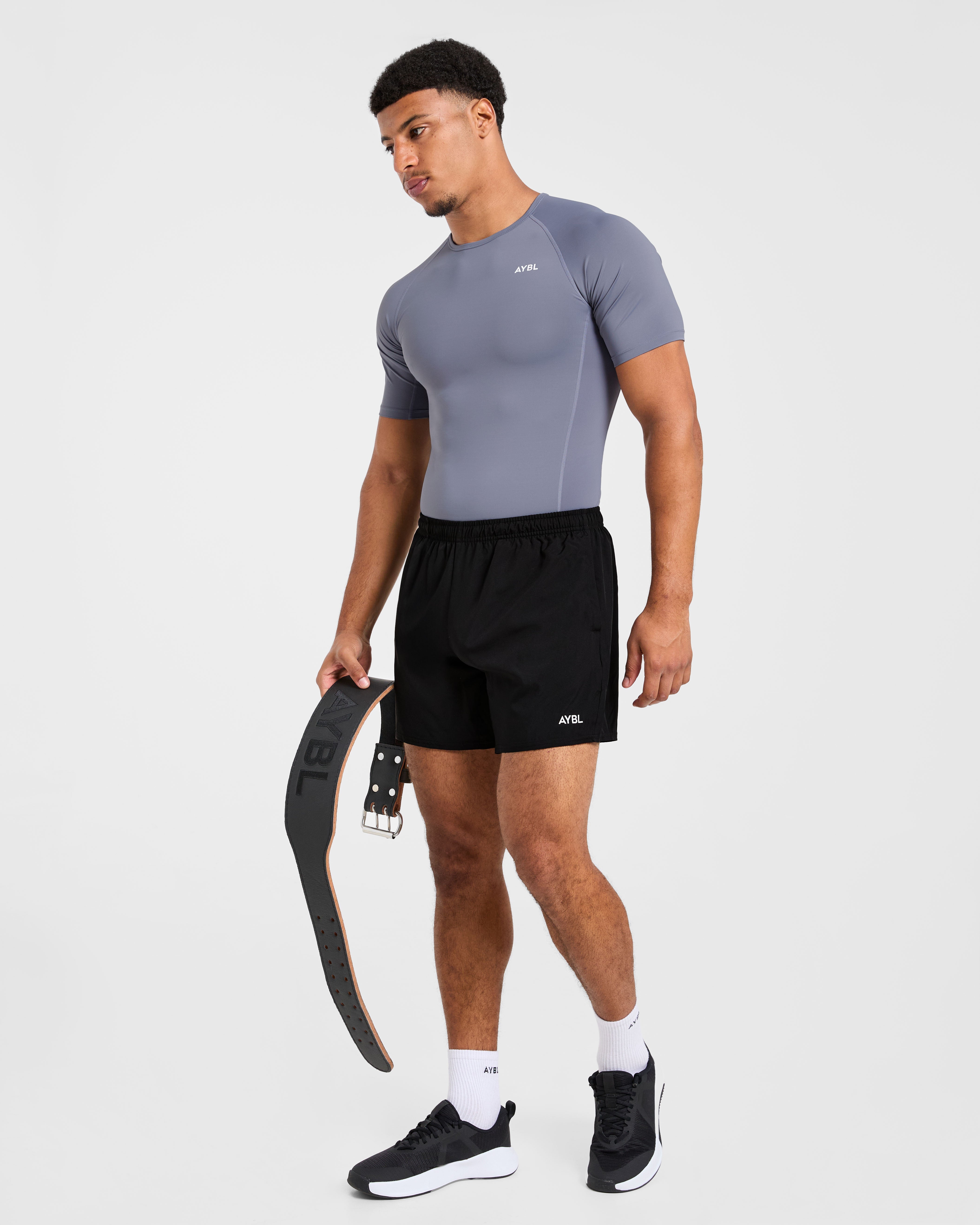 Compression T Shirt - Slate Grau