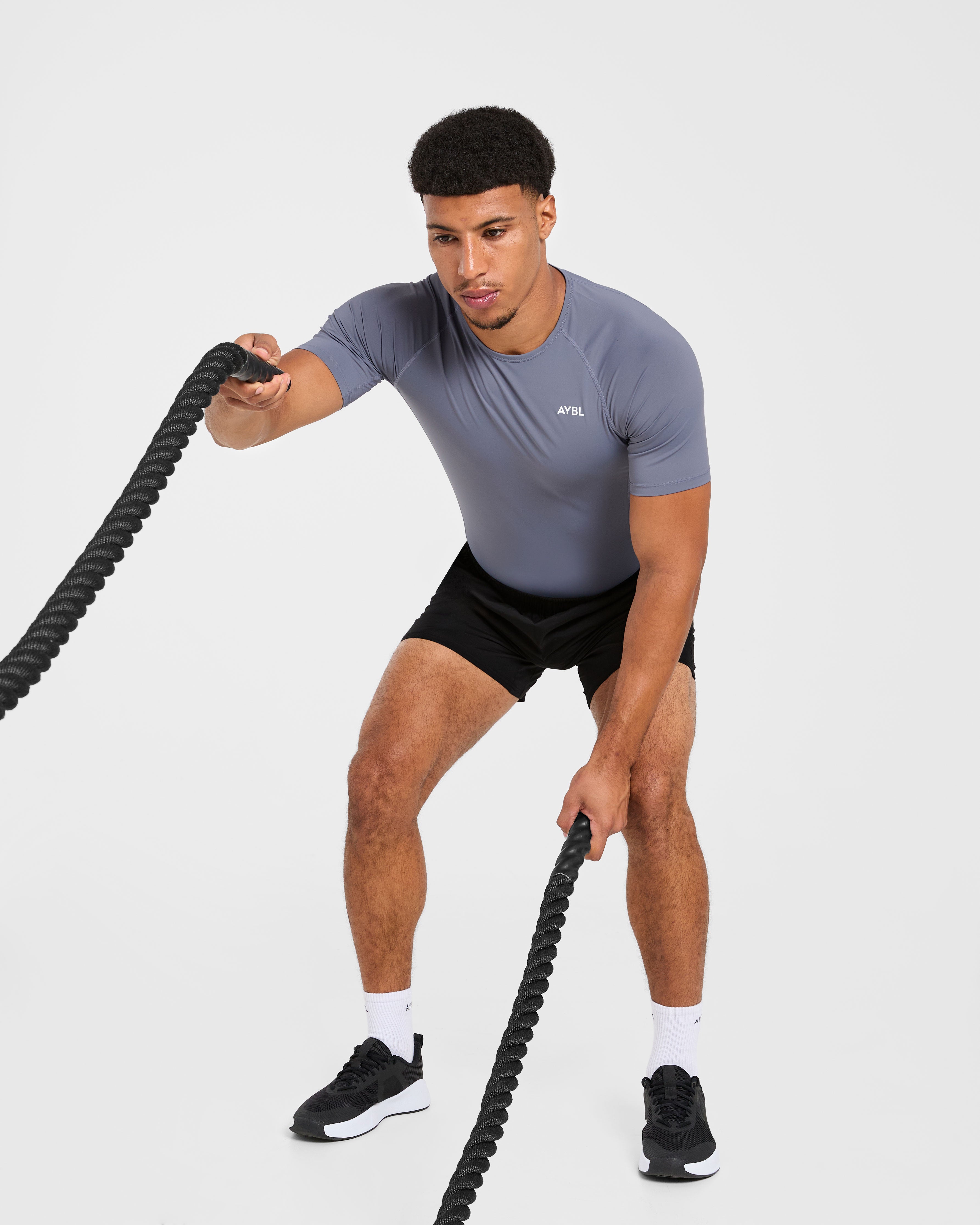 Compression T Shirt - Slate Grau