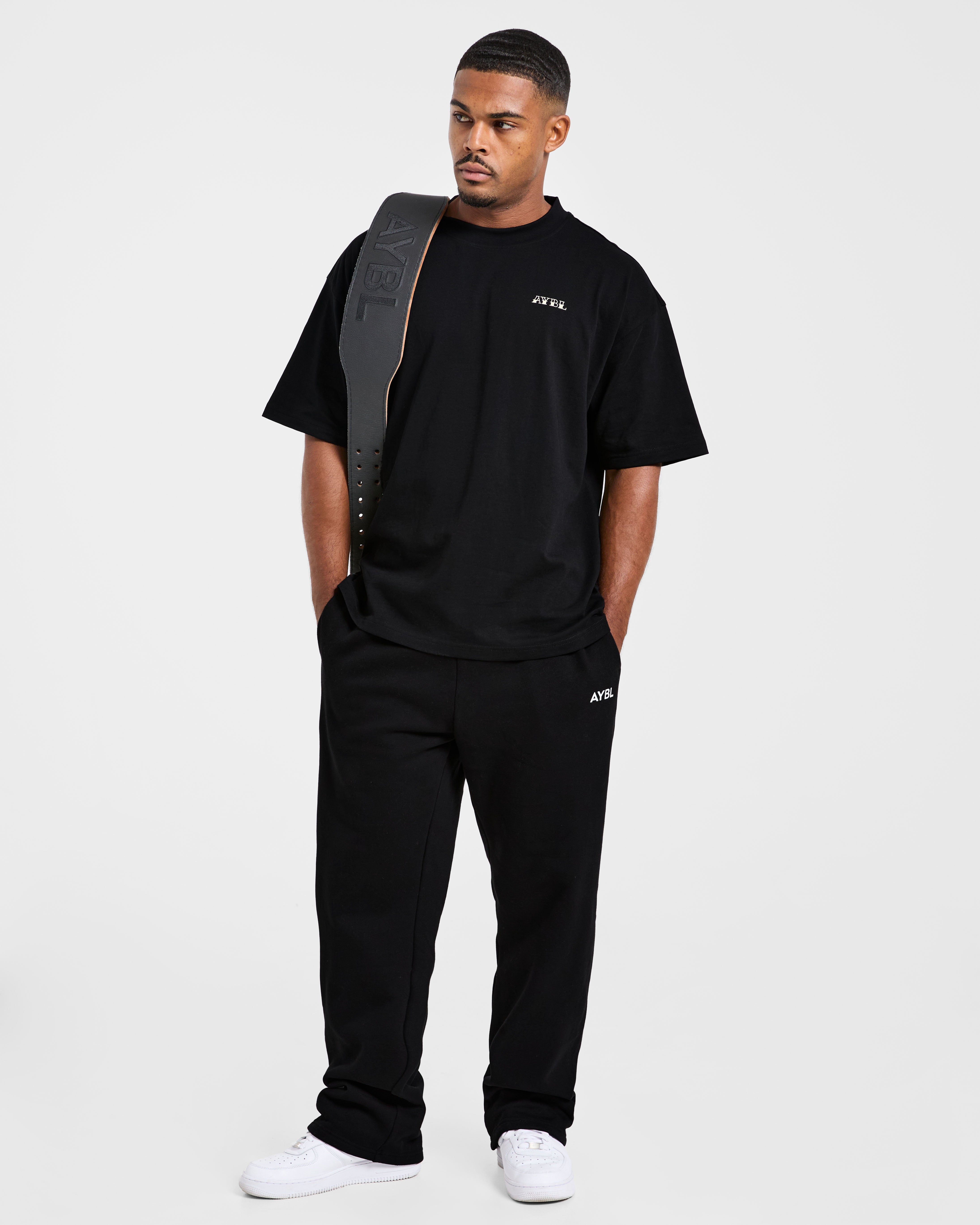 AYBL Strength Club Oversized T Shirt - Schwarz