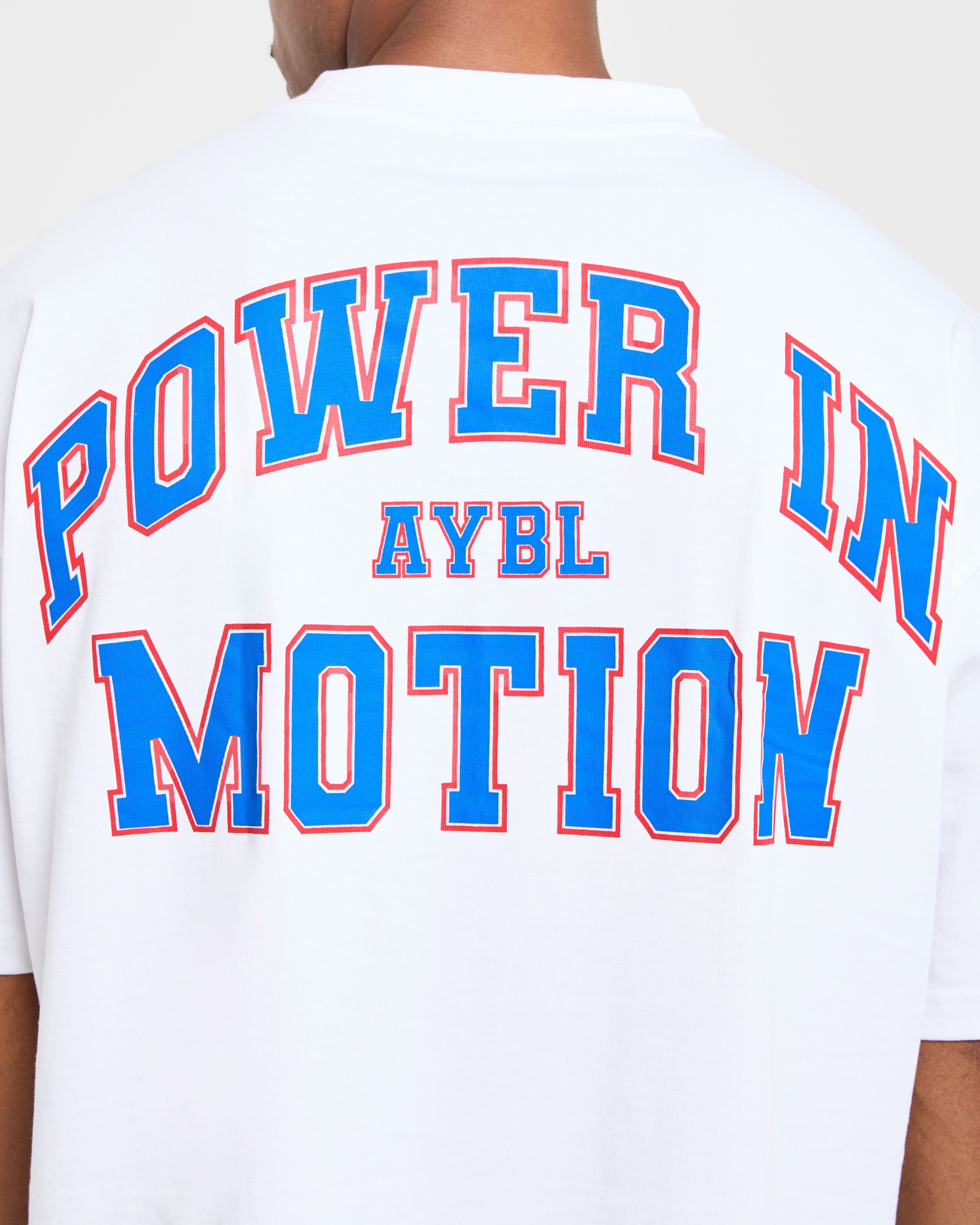 Power In Motion Oversized T Shirt - Weiß