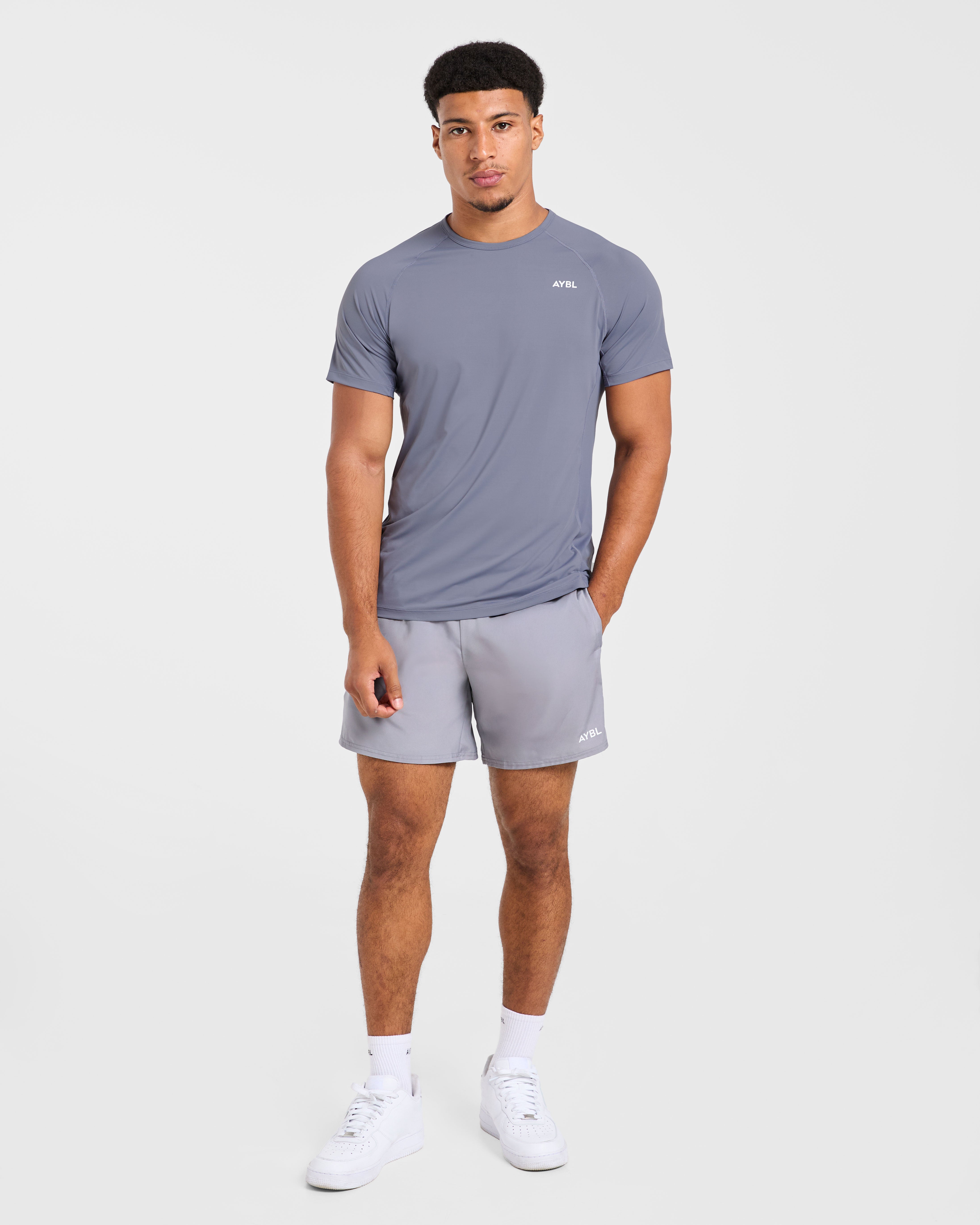 Compression Relaxed T Shirt - Slate Grau