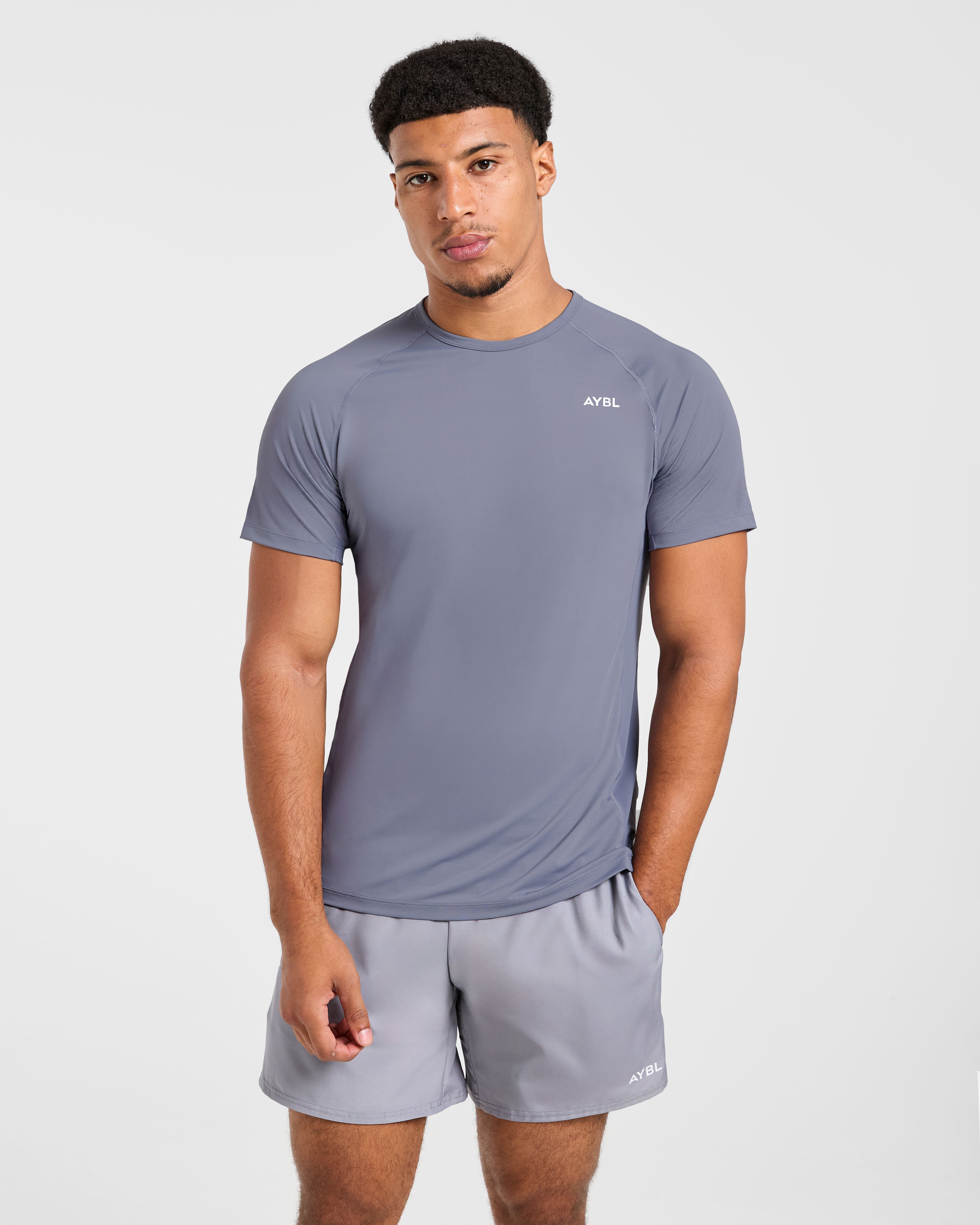 Compression Relaxed T Shirt - Slate Grau