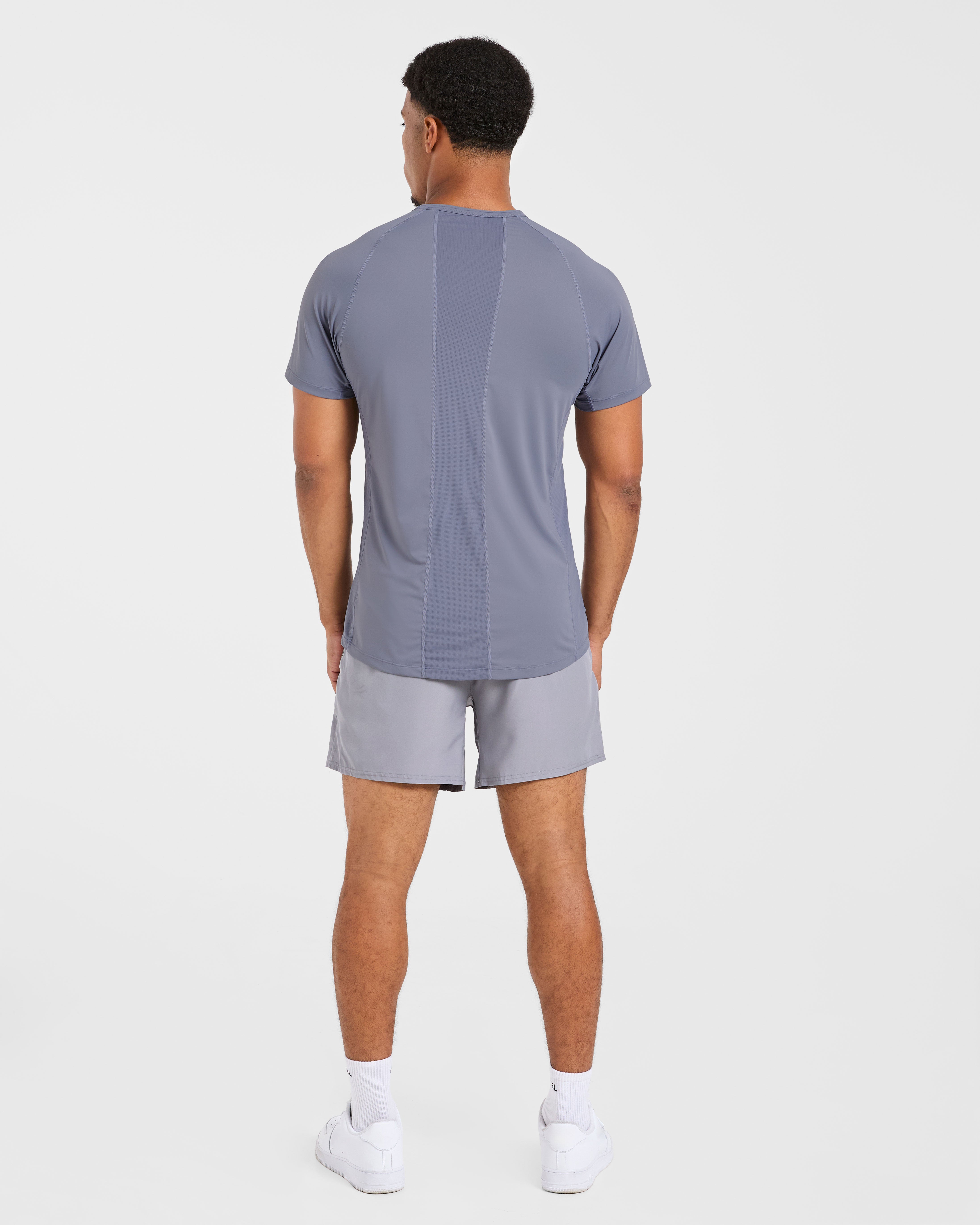 Compression Relaxed T Shirt - Slate Grau