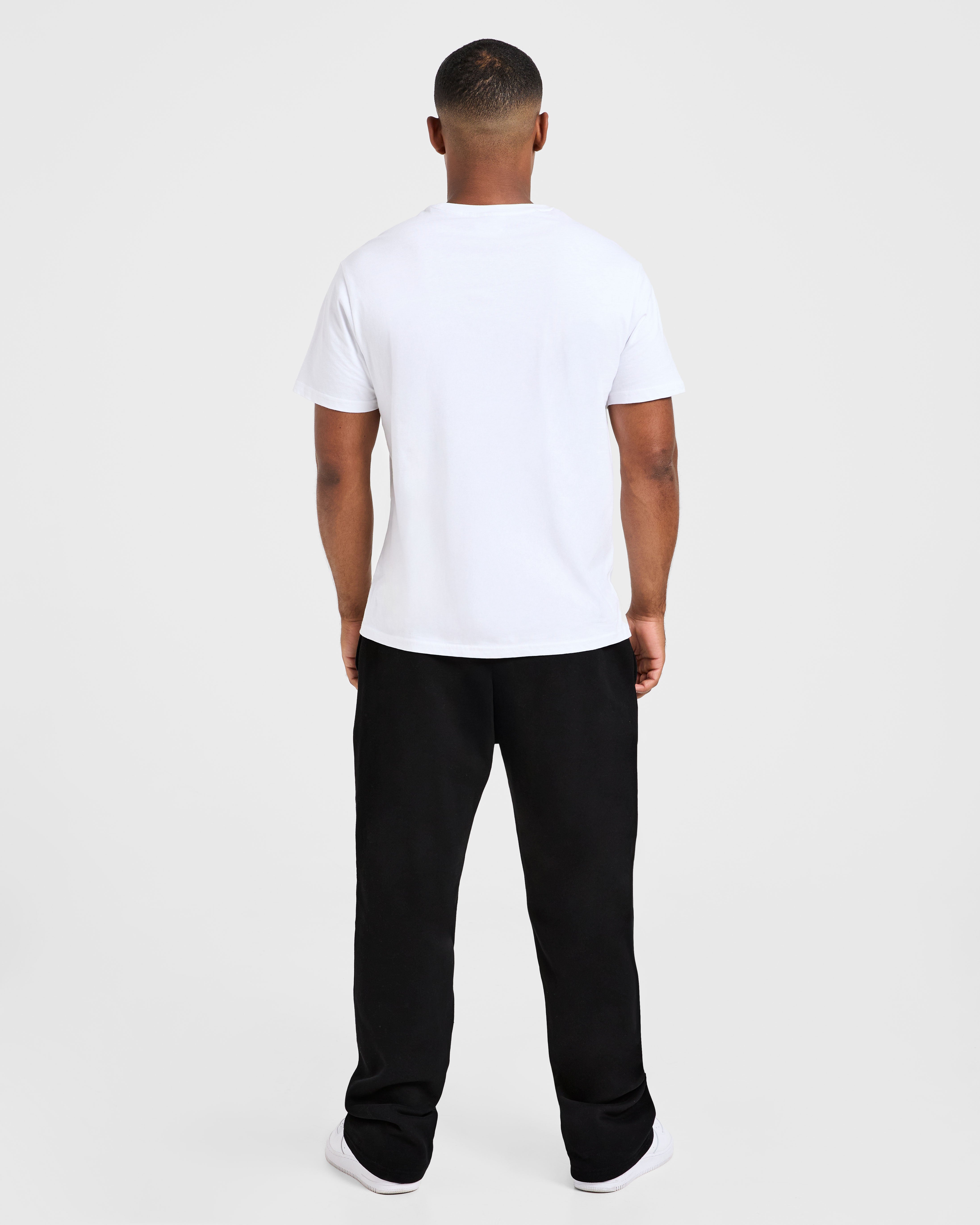Essential Oversized Straight Leg Joggers - Schwarz