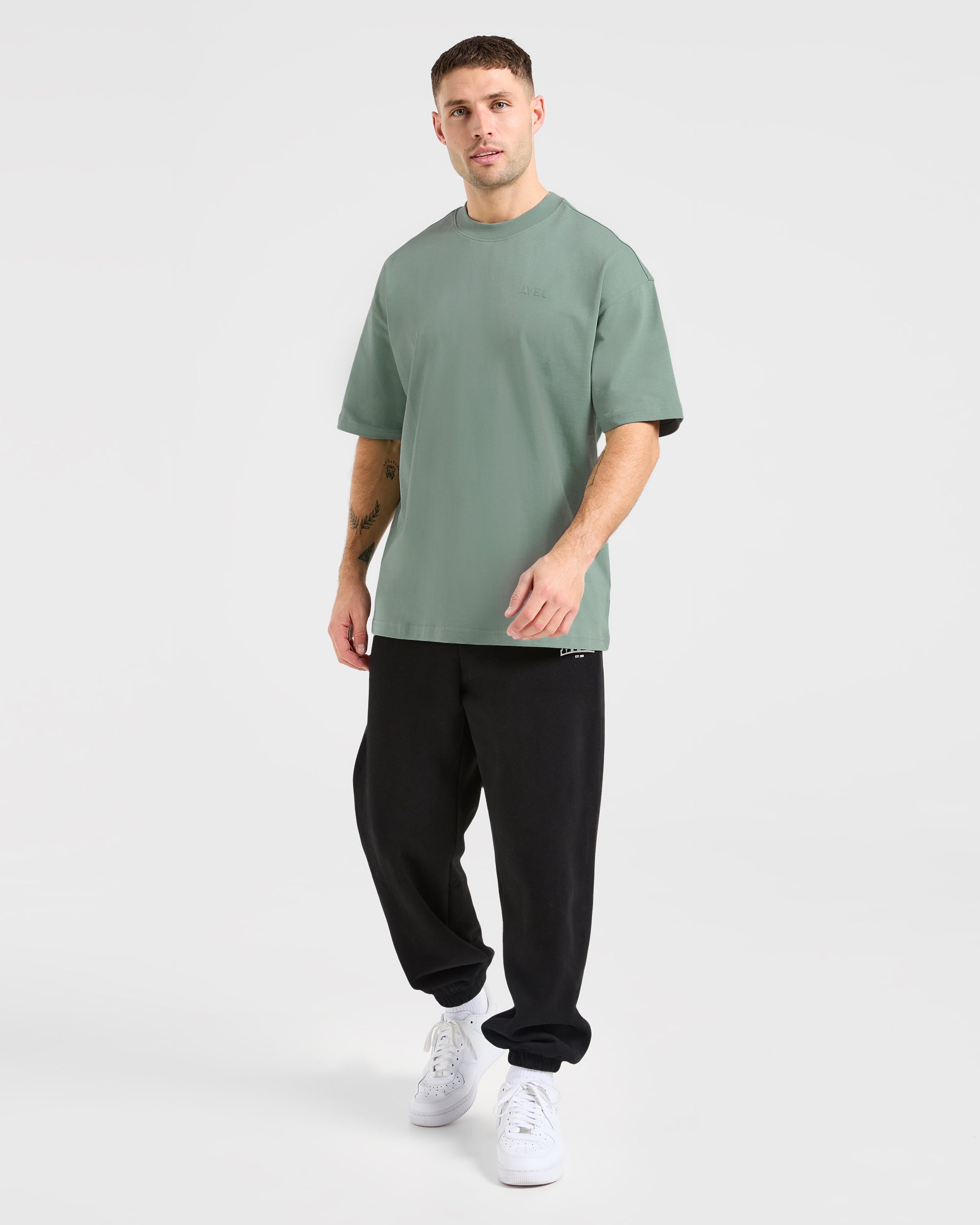 Essential Oversized T Shirt - Slate Grün